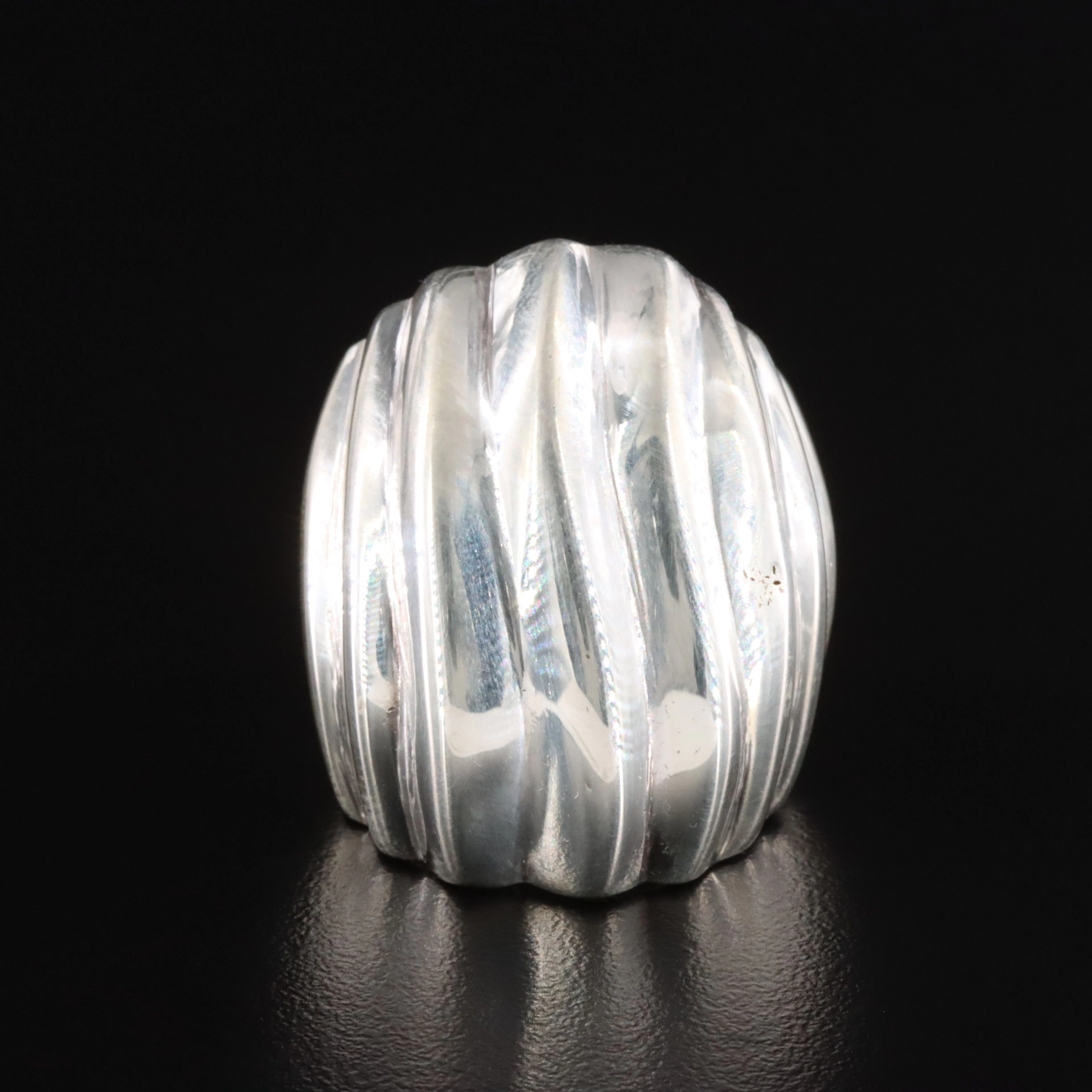 Mexican Sterling Fluted Dome Ring