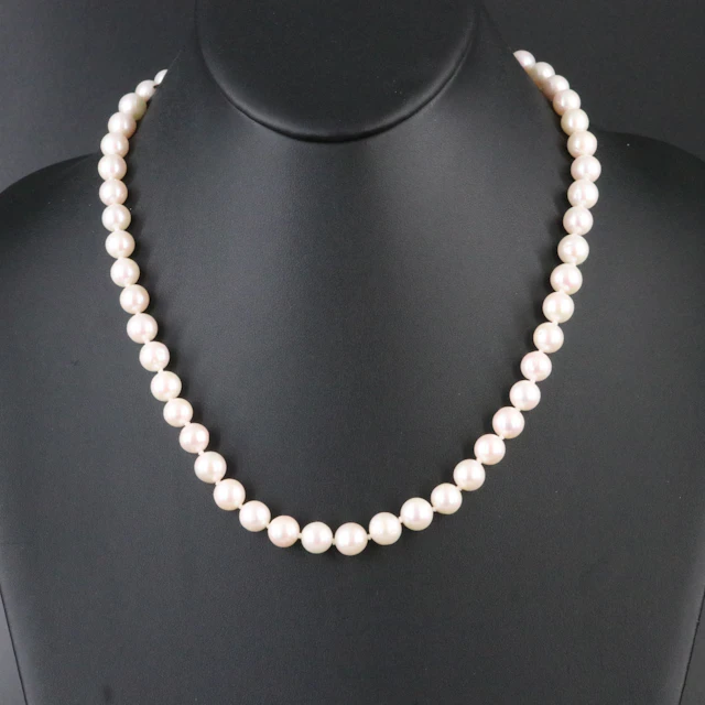 Pearl Necklace with 14K Clasp