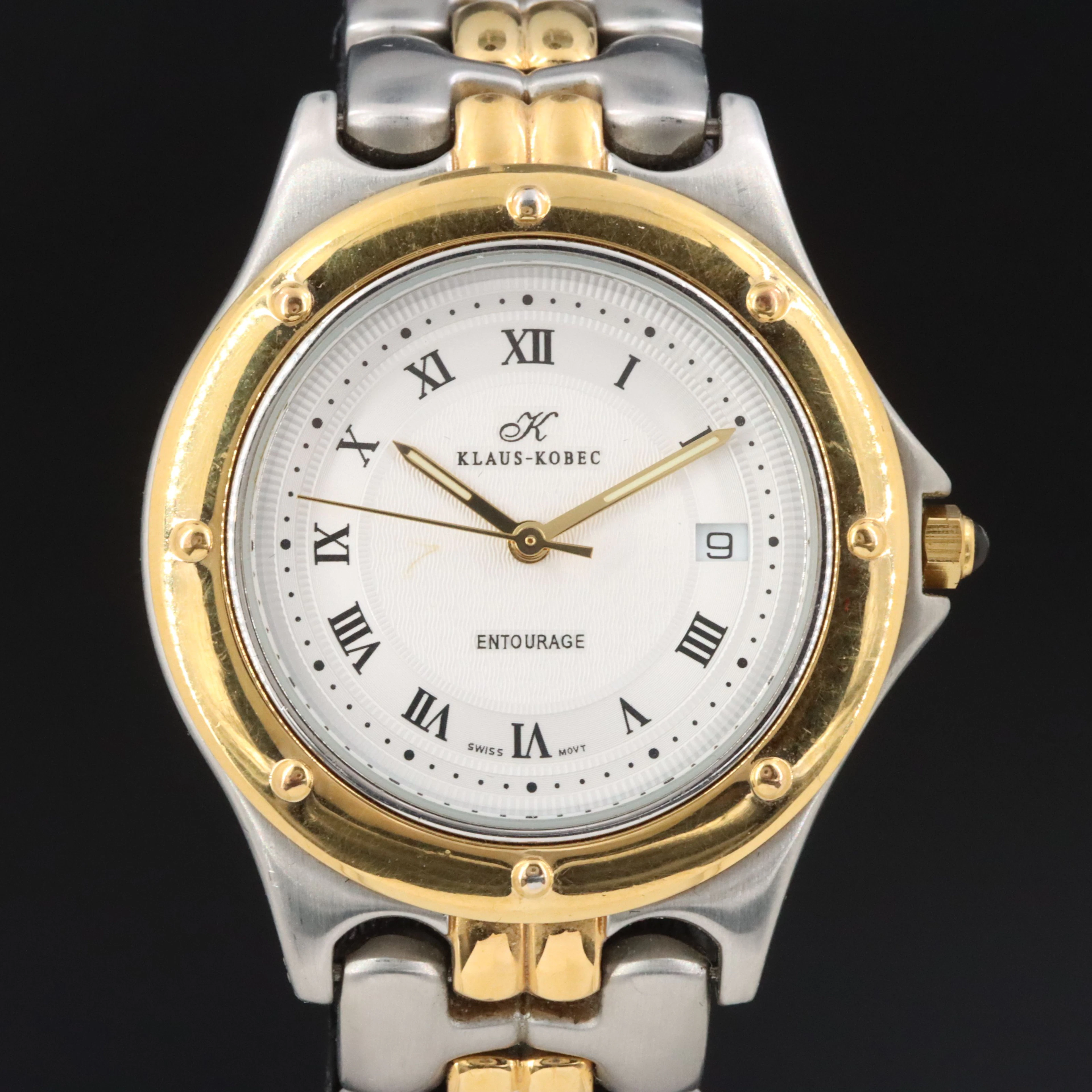 Klaus-Kobec Two-Tone Stainless Steel Quartz Watch