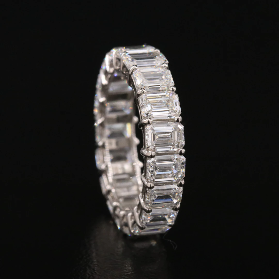 Platinum 5.75 CTW Diamond Eternity Band with GIA Reports