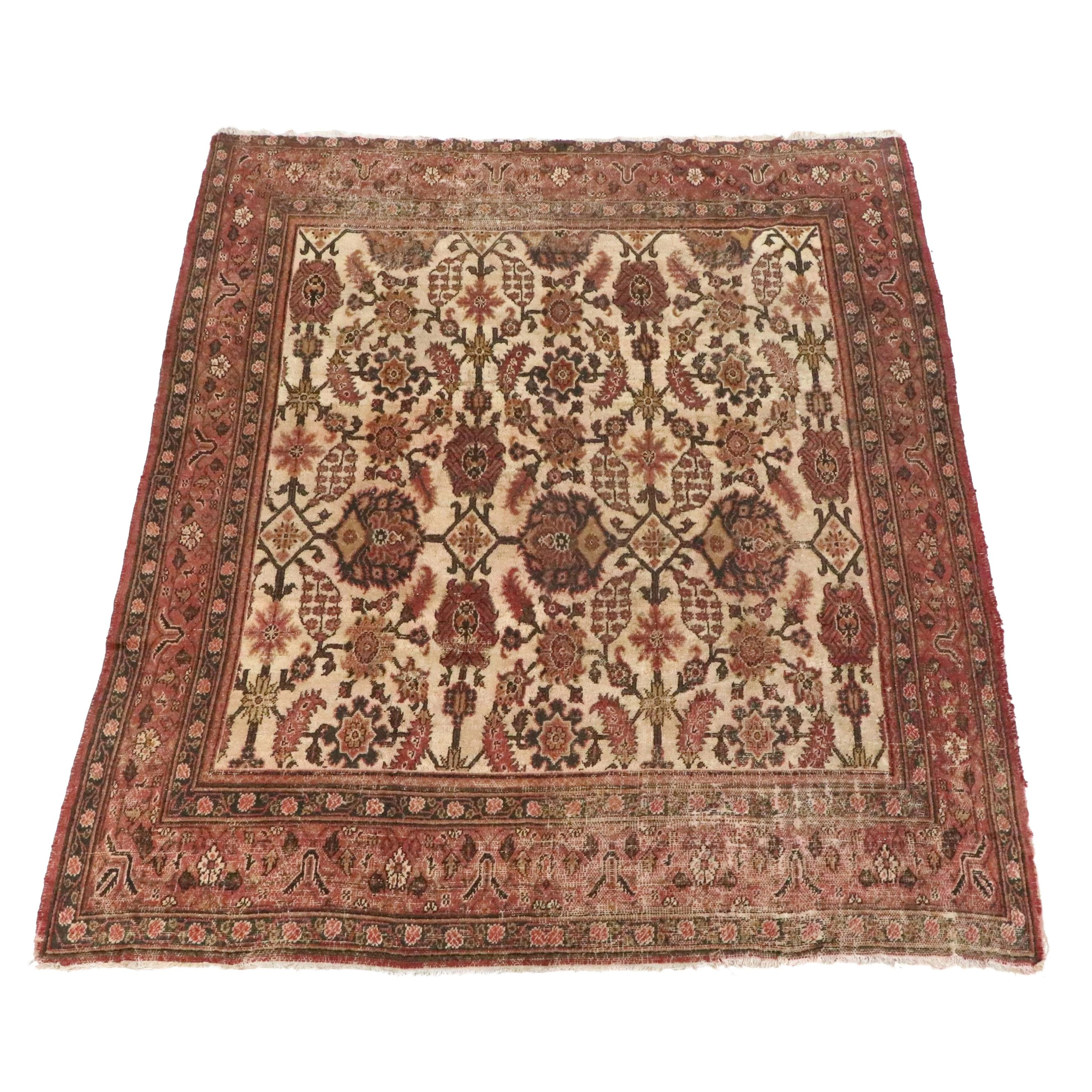 9'2 x 11'2 Hand-Knotted East Turkestan Khotan Area Rug