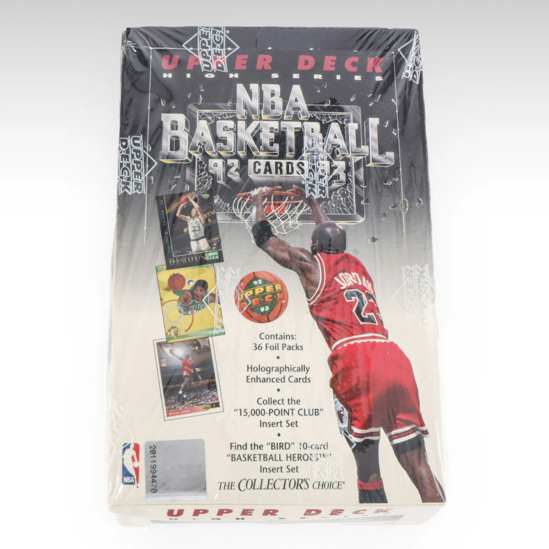 Sealed 1992-93 Upper Deck High Series Basketball Card Box