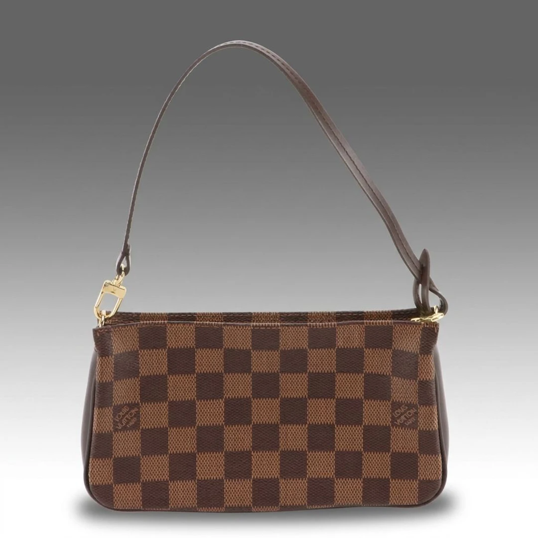 Louis Vuitton Navona Pochette Accessoires Bag in Damier Ebene Canvas