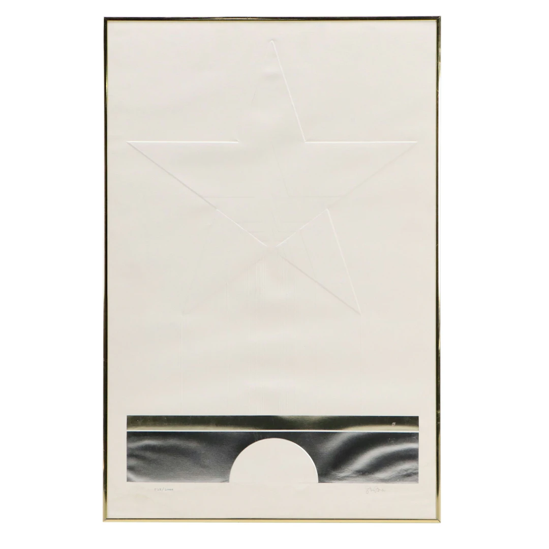 Stanford Brod Embossed Print "Star"