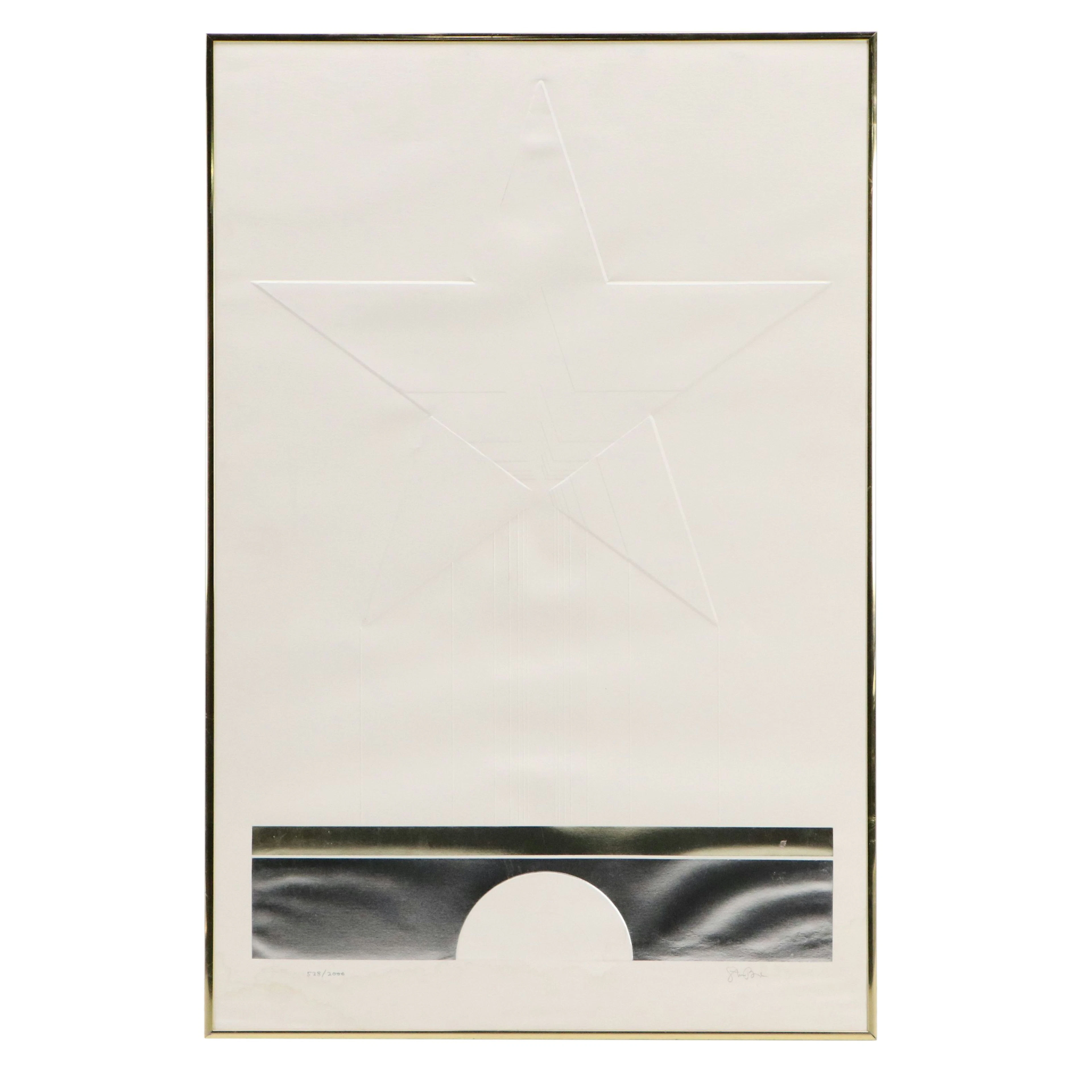 Stanford Brod Embossed Print "Star"