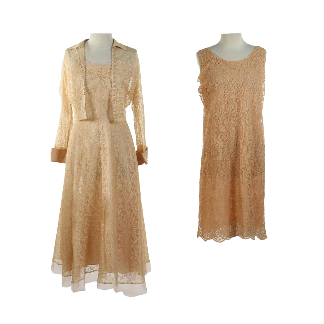 Sax-Kay Detroit Sleeveless Dress & Other Strapless Midi Dress & Blouse in Lace