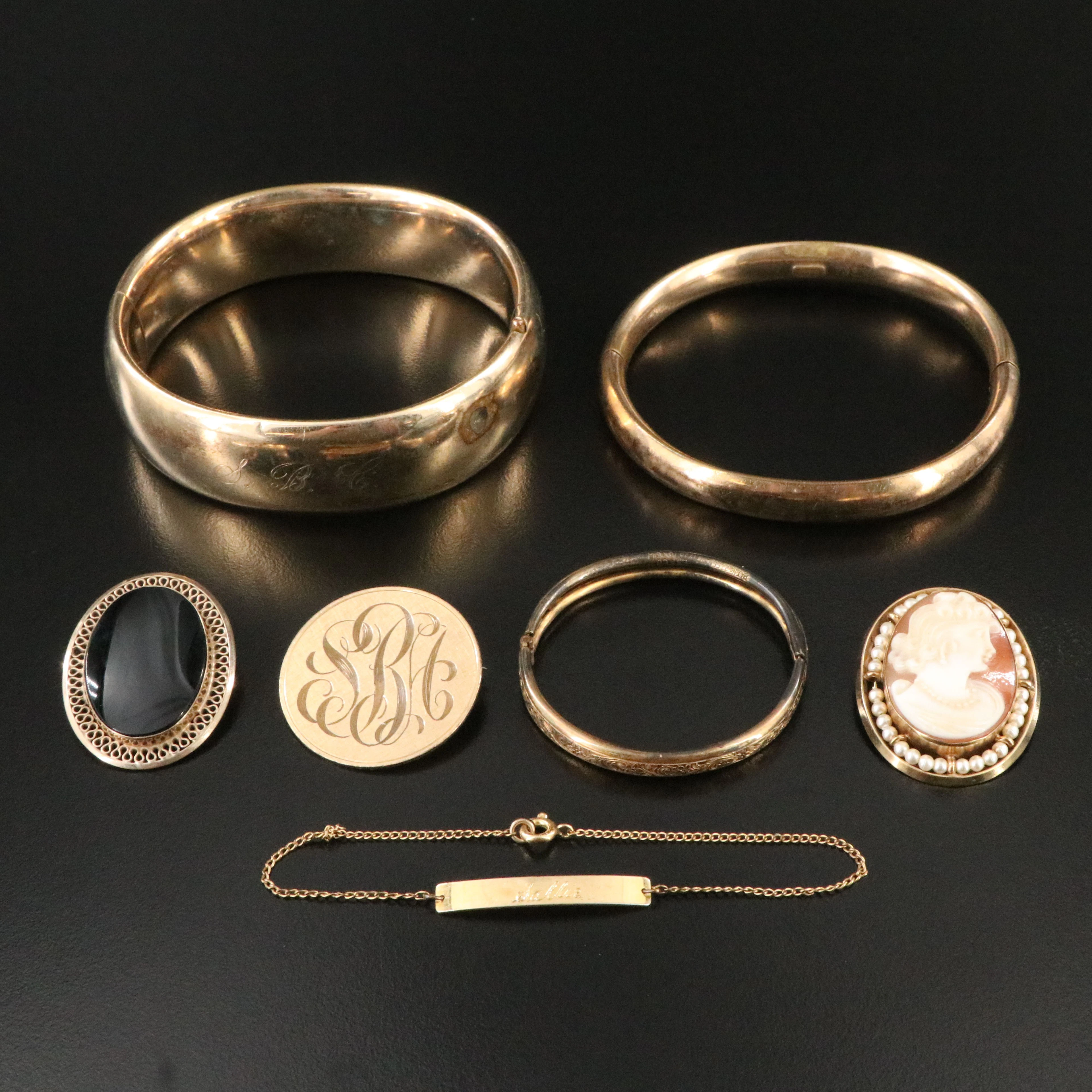 Winard, Shell Cameo and Gold-Filled Highlighted in Vintage Jewelry