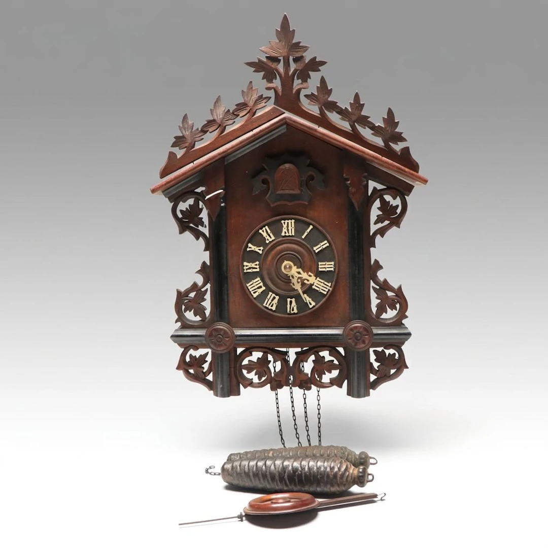 American Cuckoo Clock Co. Black Forest Style Wood Cuckoo Clock, Early 20th C.