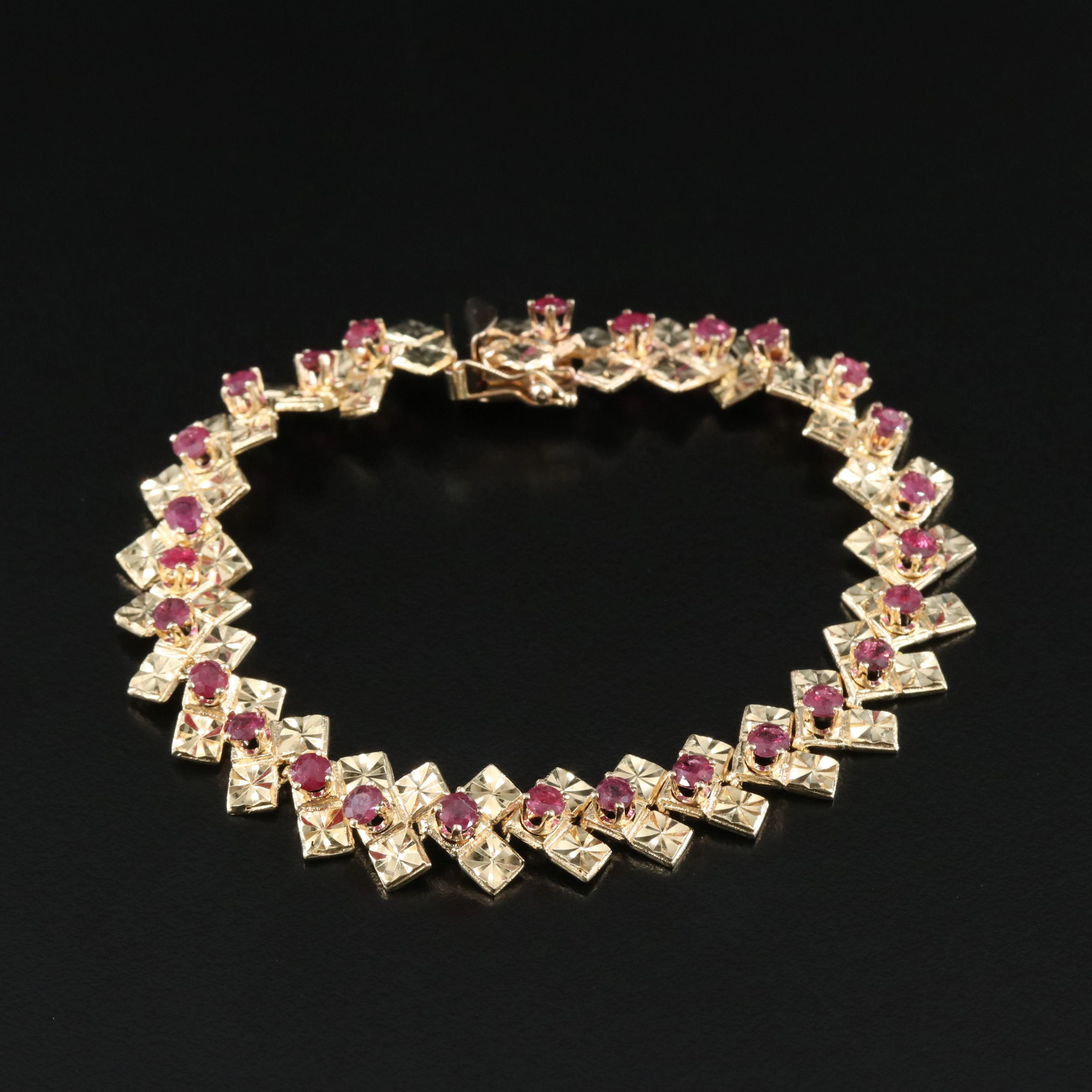 14K Ruby Bracelet