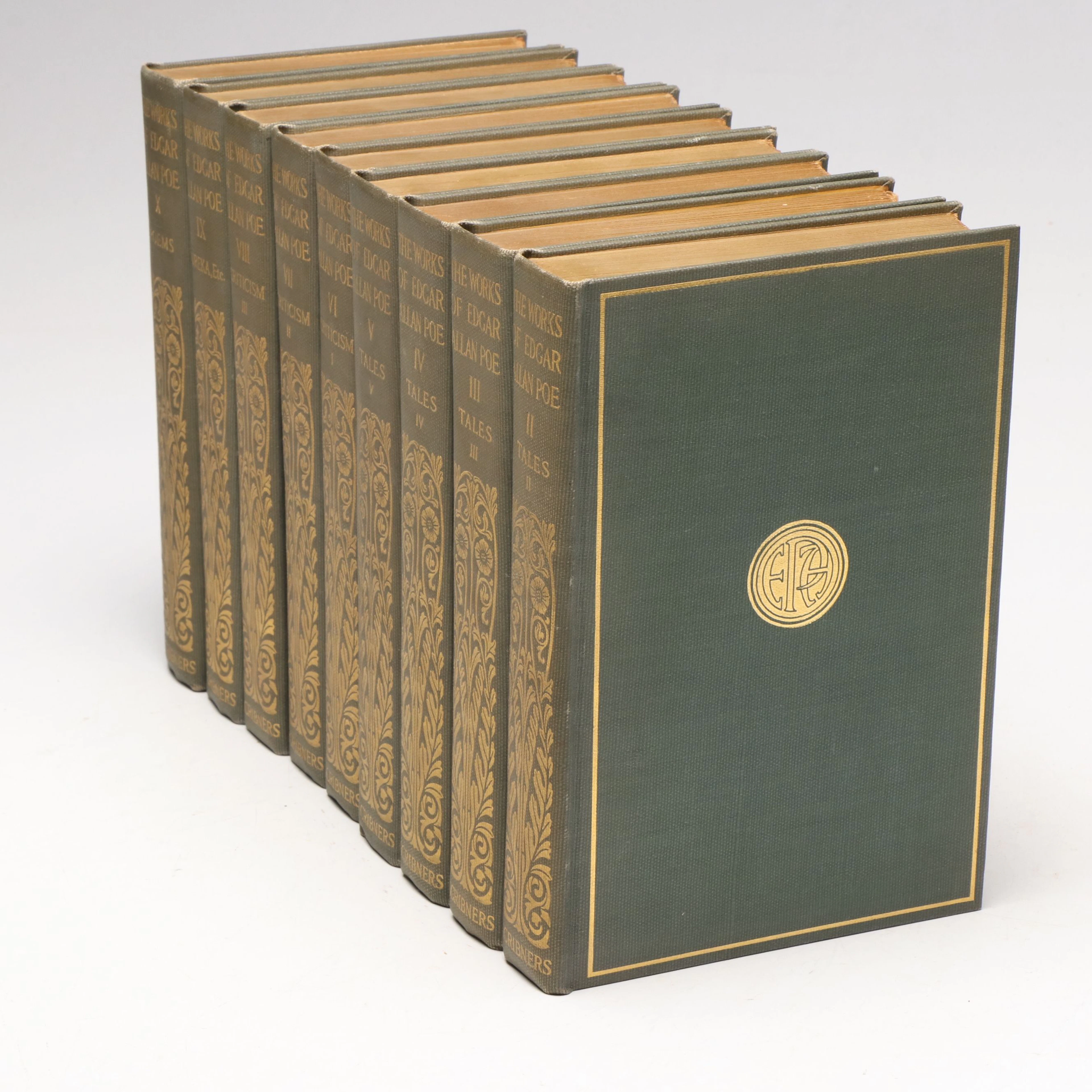 "The Works of Edgar Allan Poe" Near Complete Set, Early 20th Century