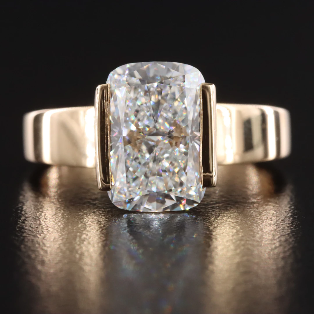 14K 3.03 CT Lab Grown Diamond Ring with IGI Report