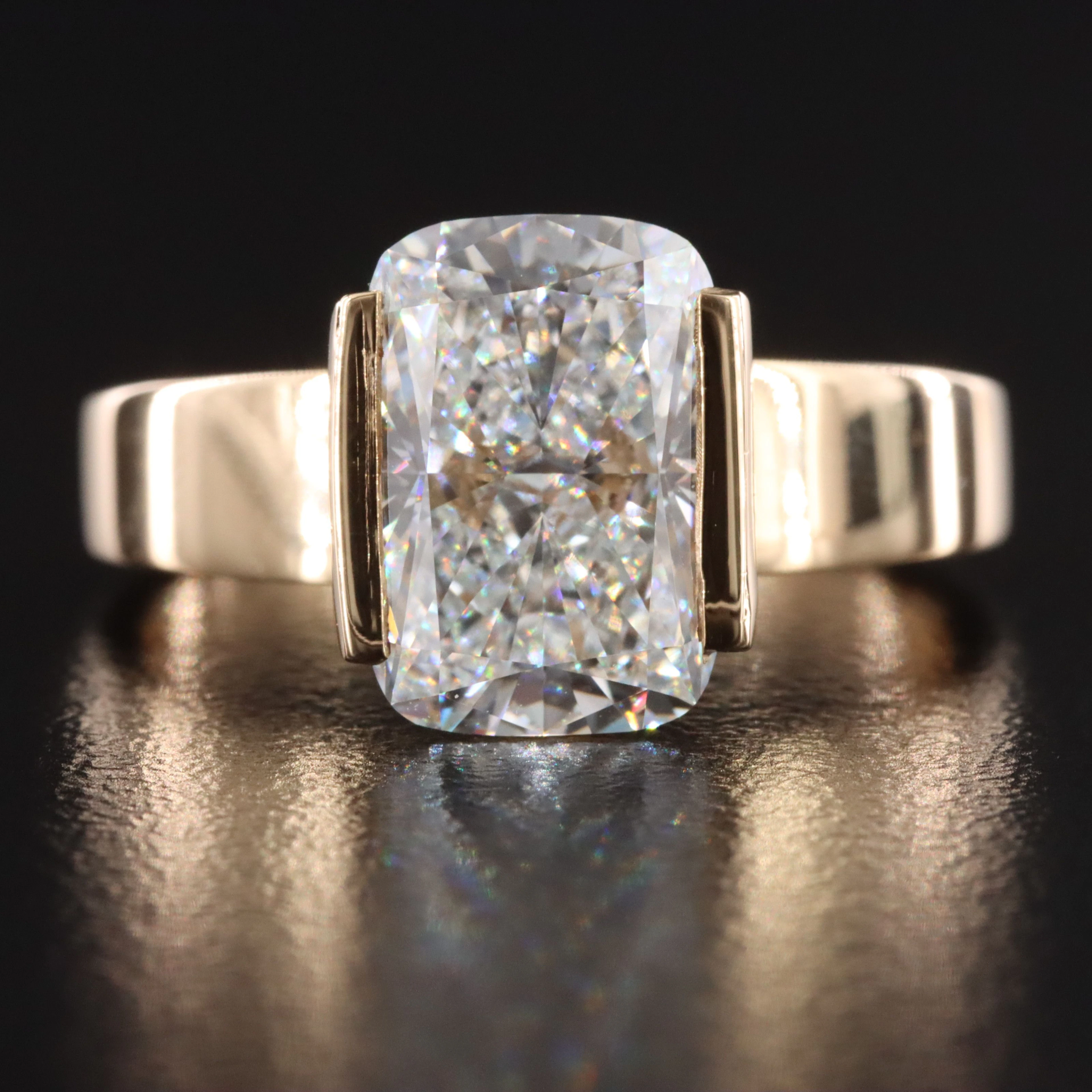 14K 3.03 CT Lab Grown Diamond Ring with IGI Report