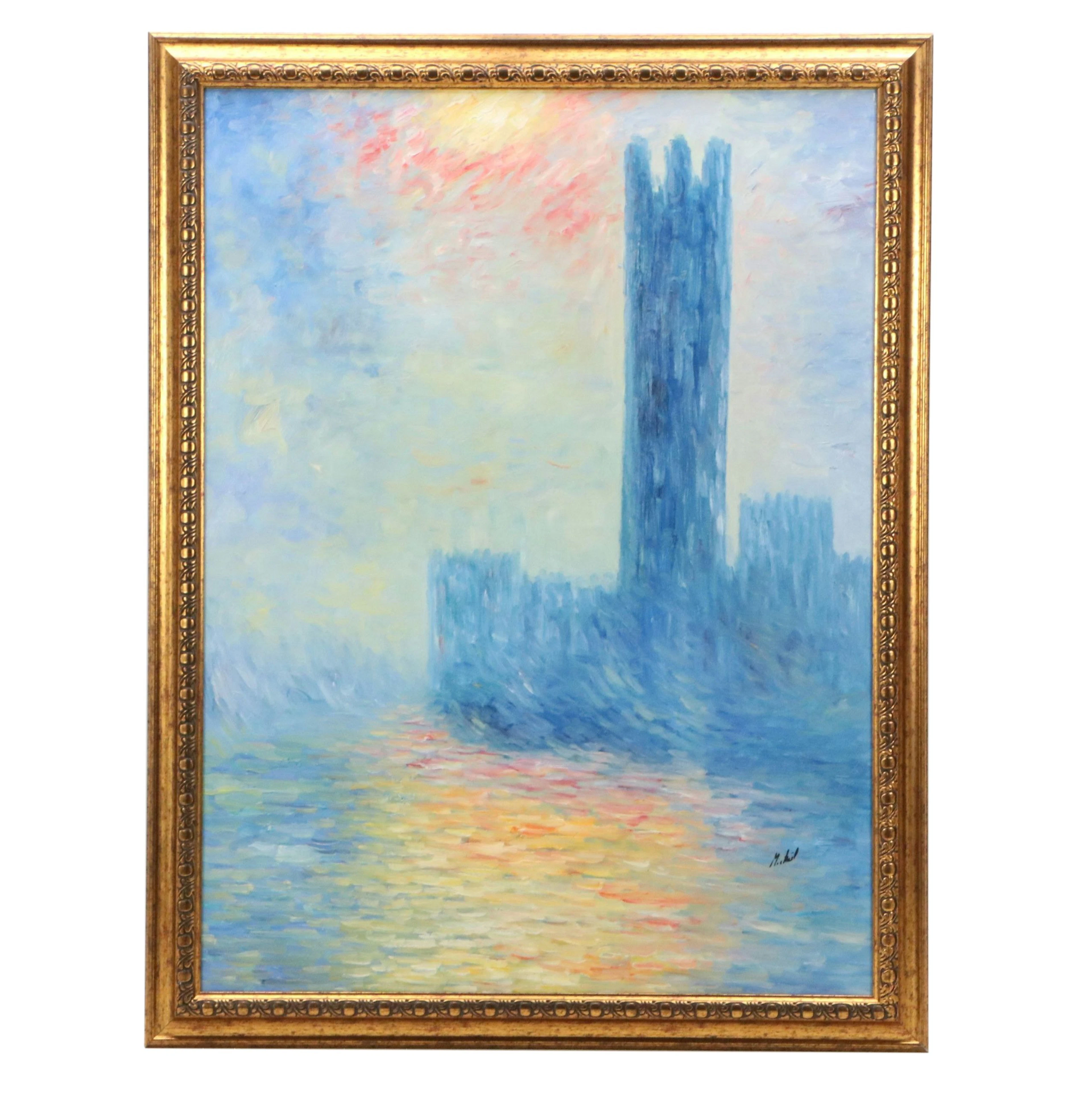 After Monet Oil Painting "The Houses of Parliament, London..."