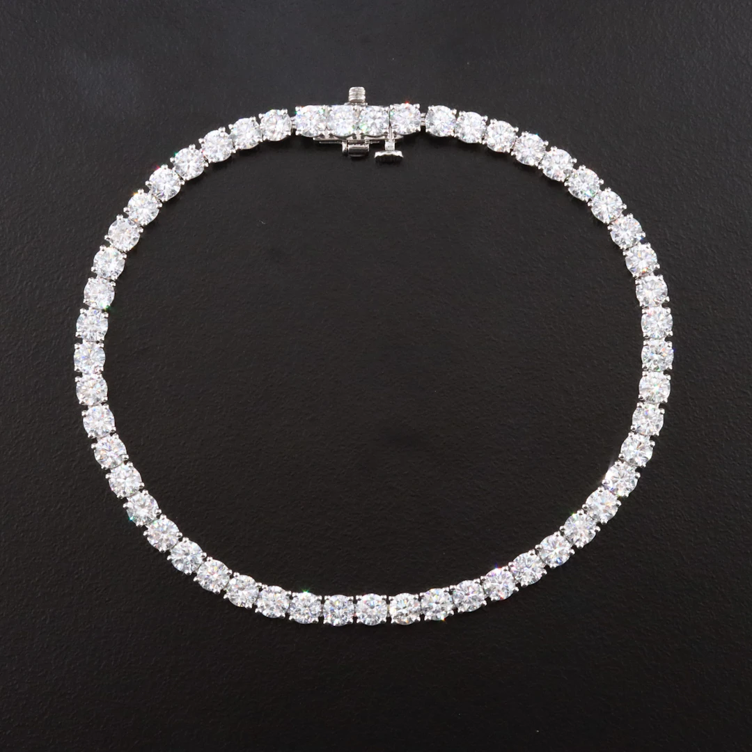 14K 7.31 CTW Lab Grown Diamond Line Bracelet