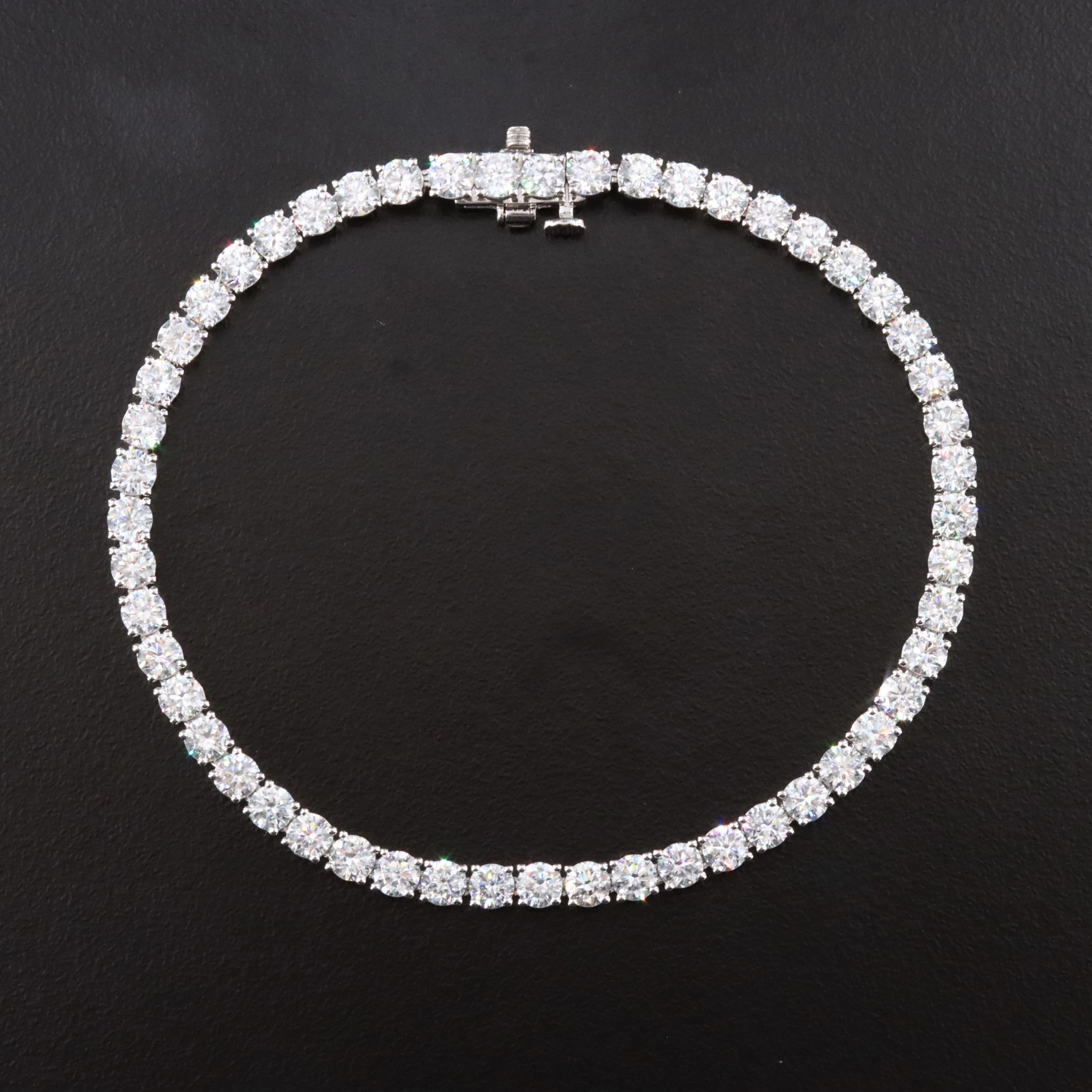 14K 7.31 CTW Lab Grown Diamond Line Bracelet