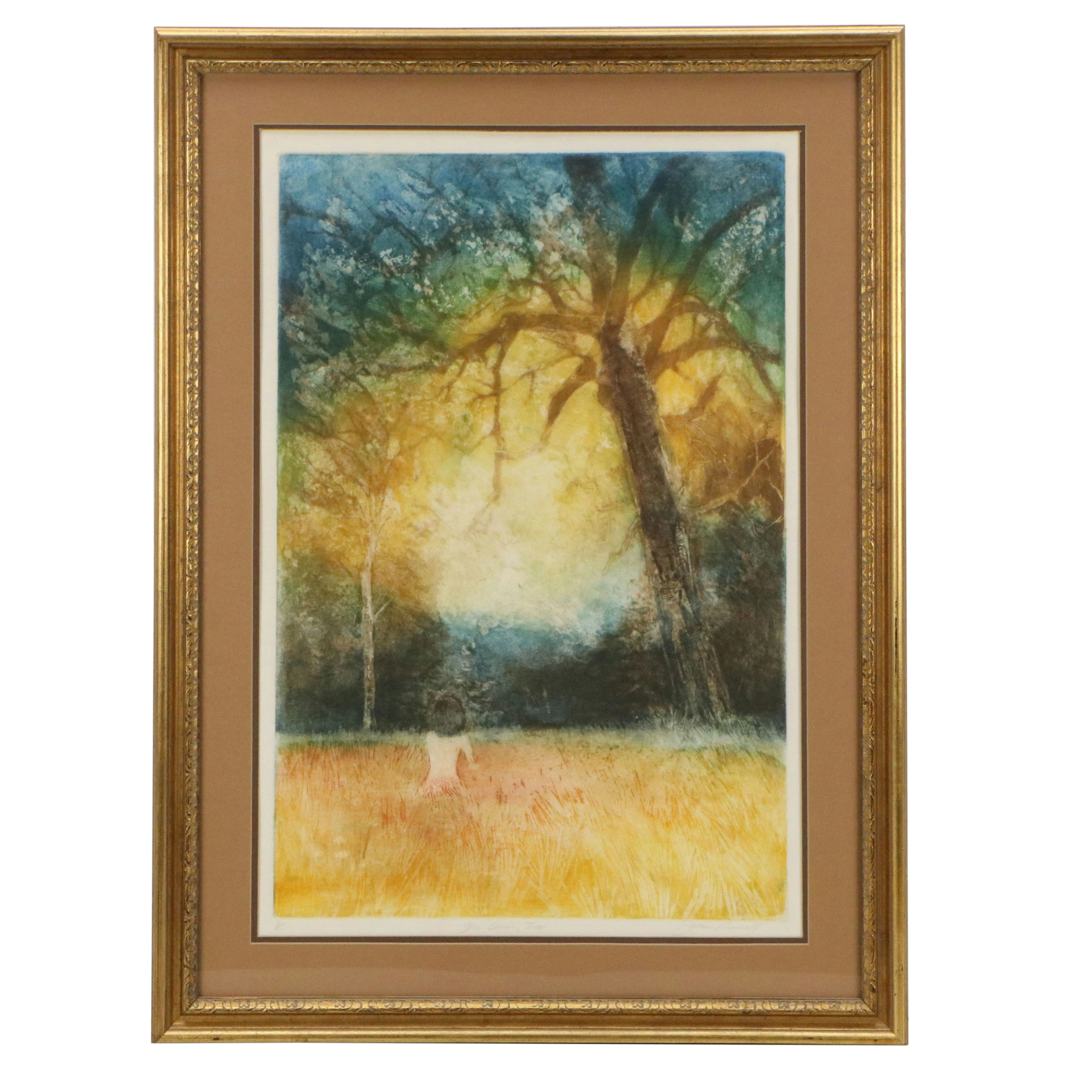 Joan Purcell Aquatint à la Poupée "The Giving Tree"