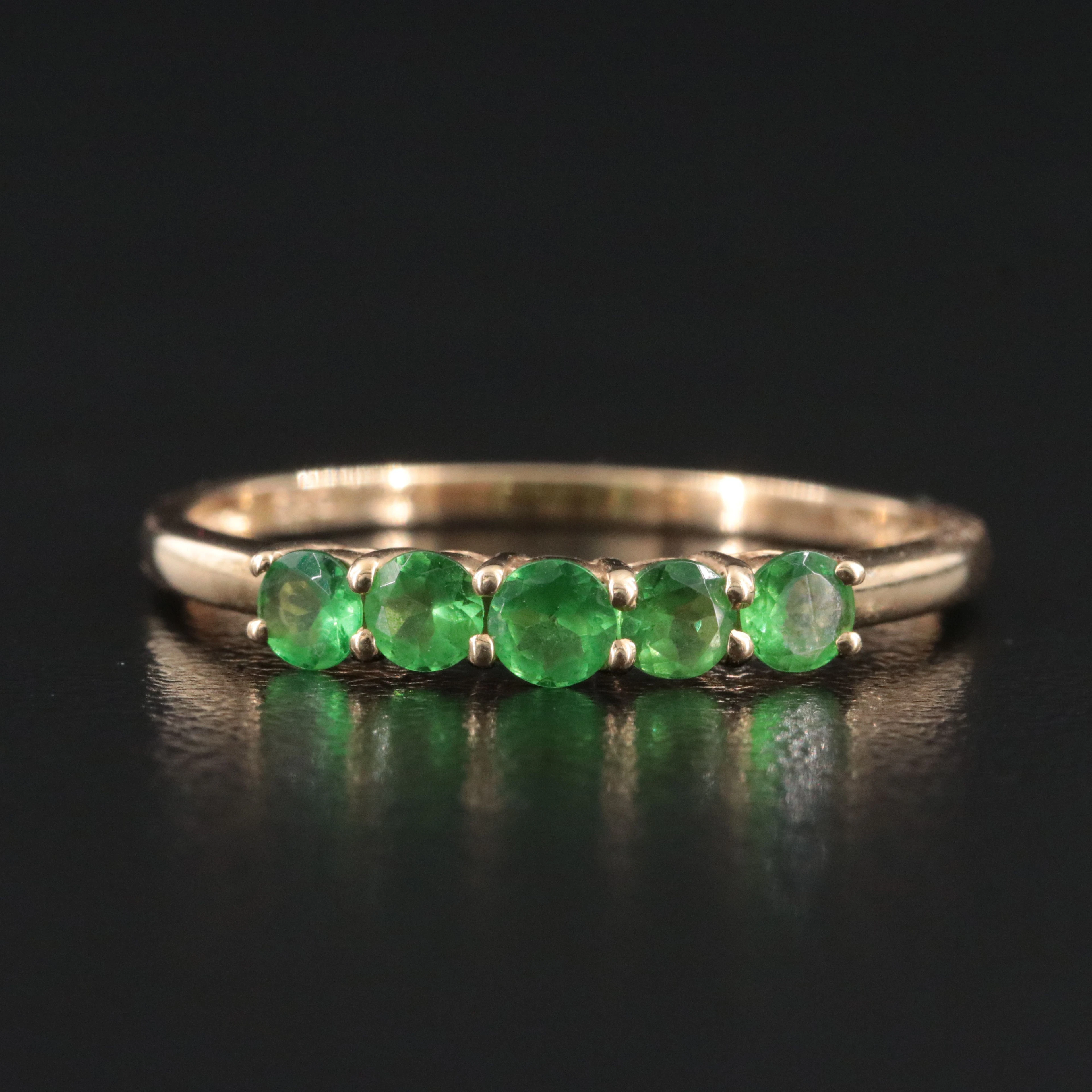 14K Tsavorite Ring