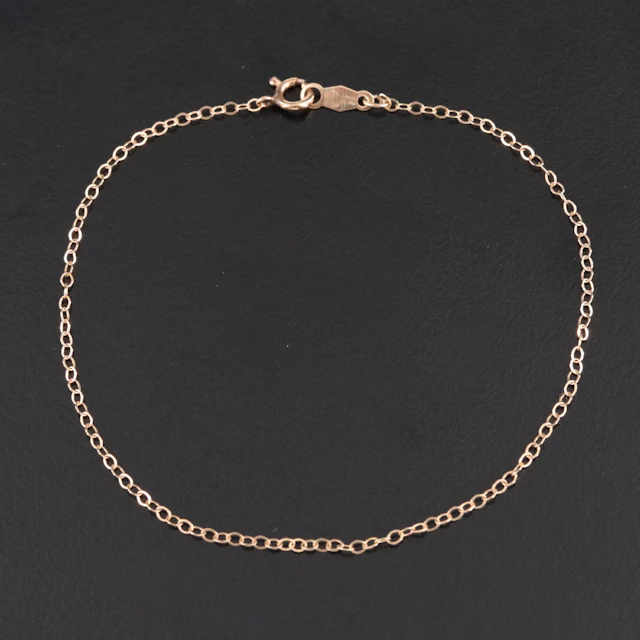 10K Cable Chain Bracelet