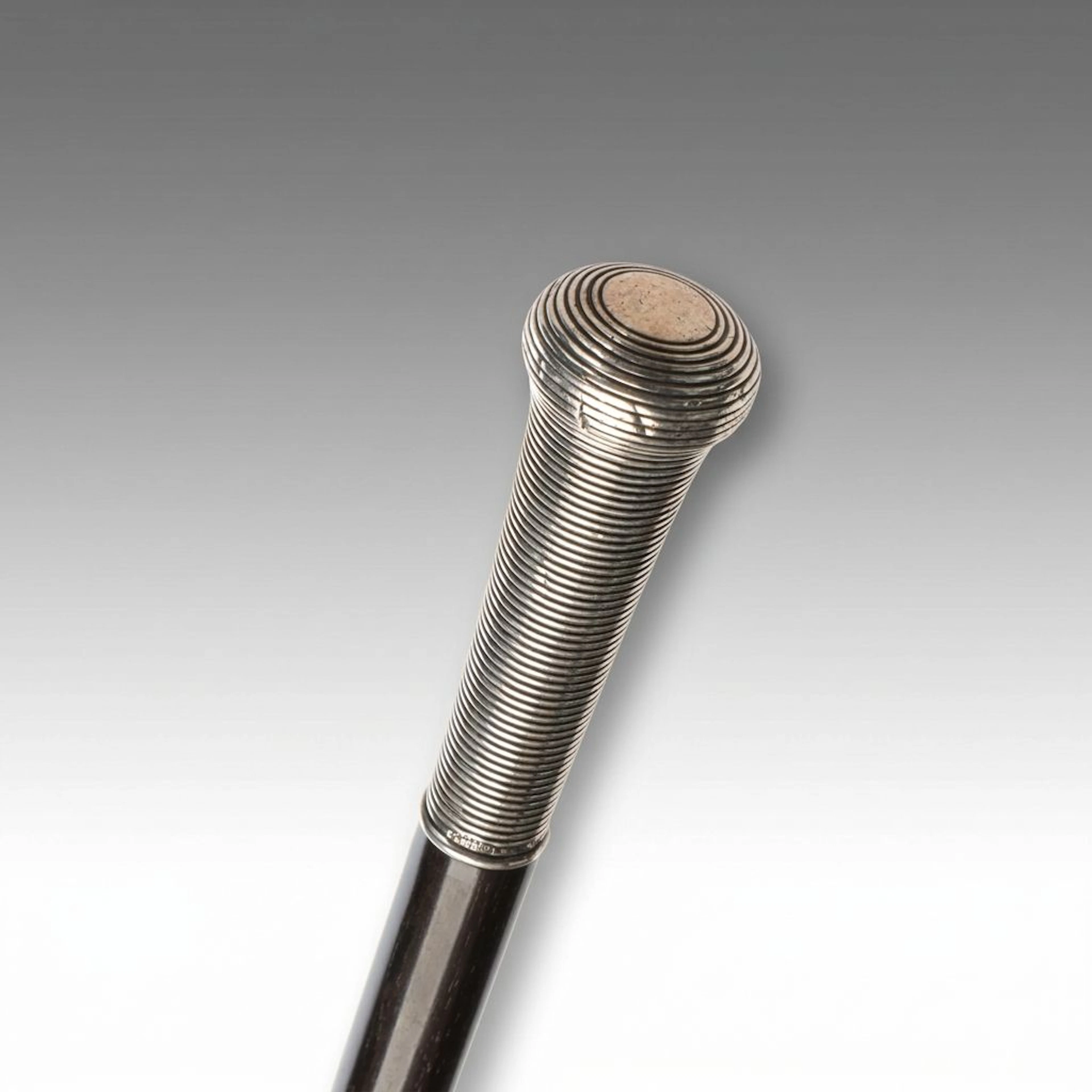 Gorham Sterling Silver and Wooden Walking Stick, Early 20th Century