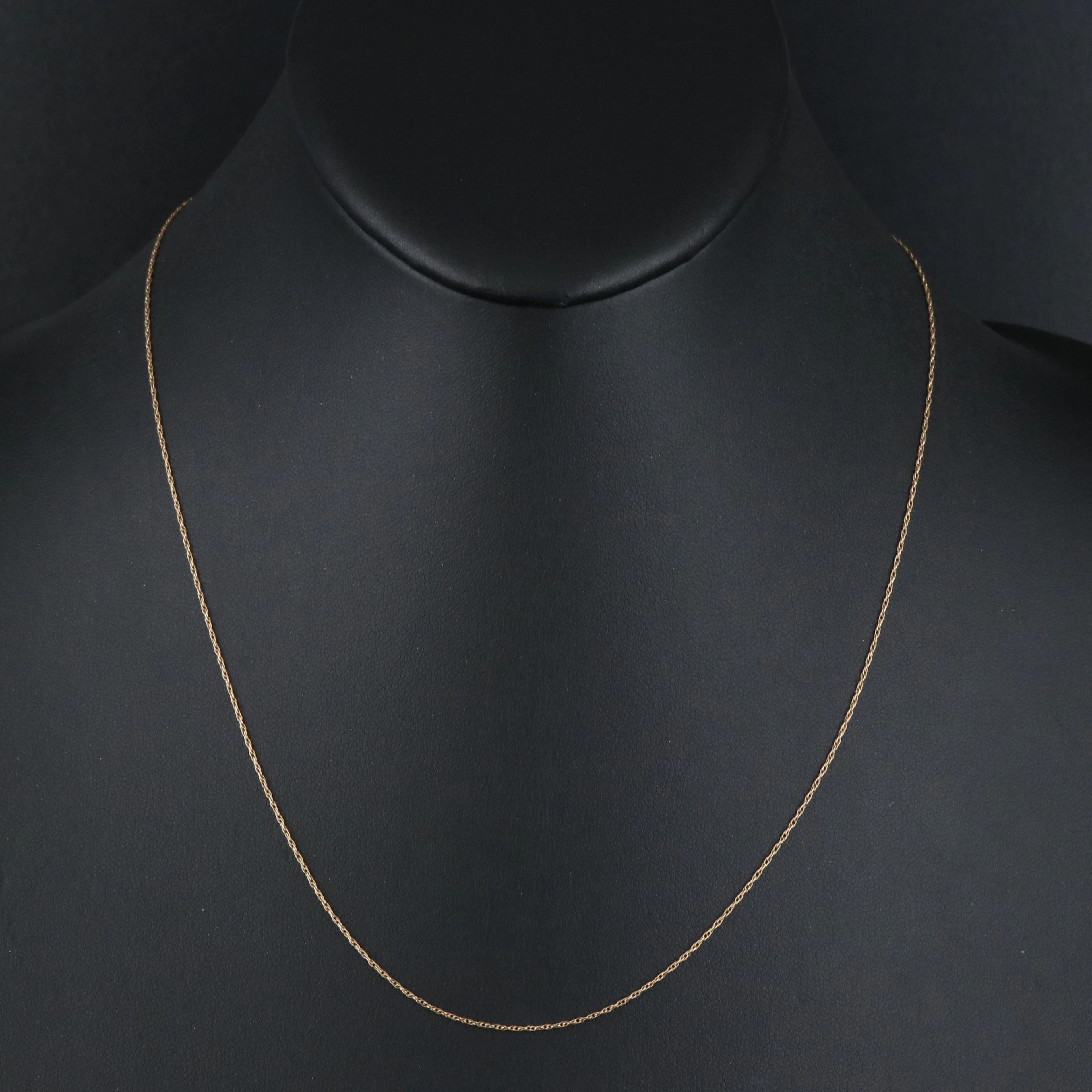 14K Singapore Chain Necklace with 10K 0.22 CT Diamond Illusion Pendant
