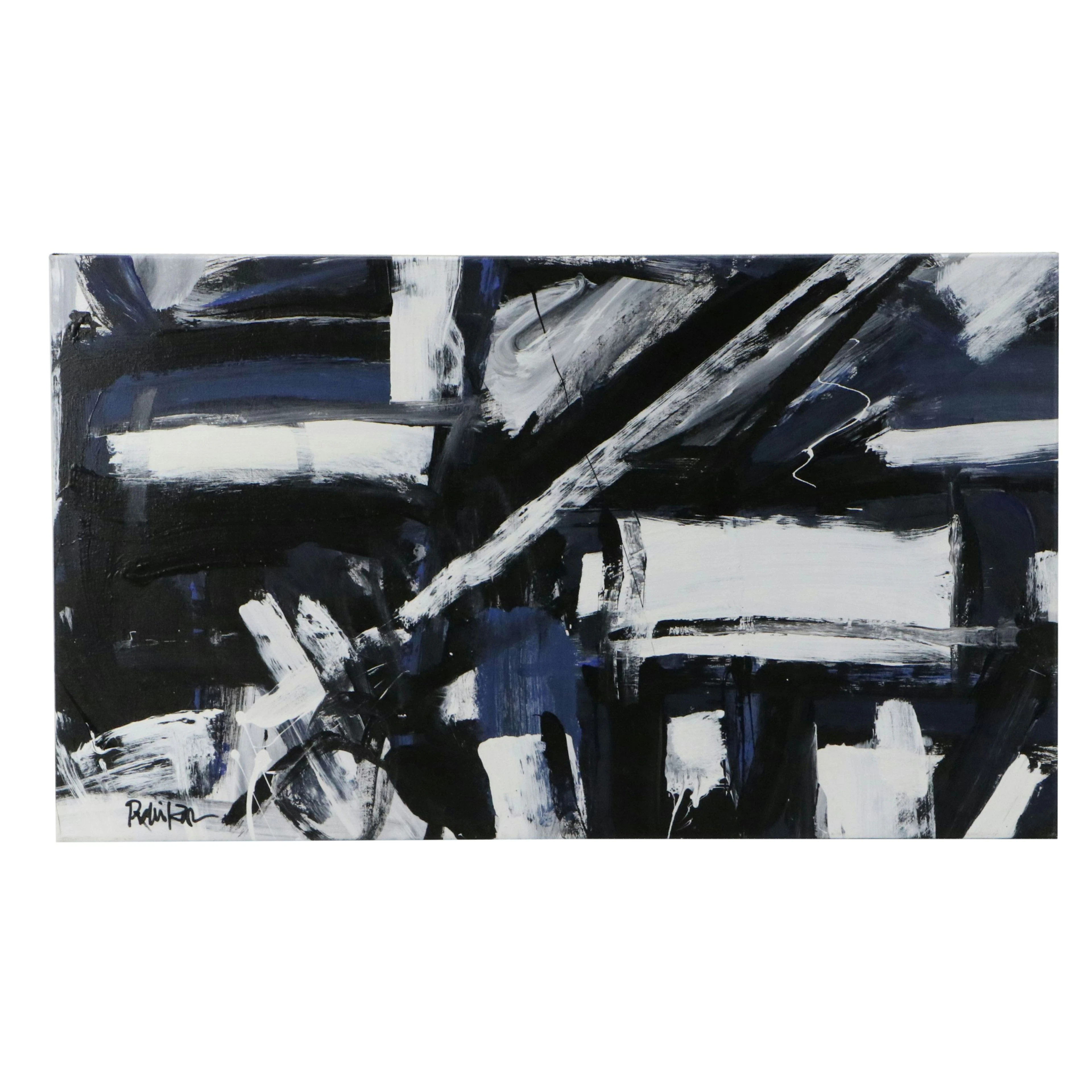 Robbie Kemper Abstract Acrylic Painting, 21st Century