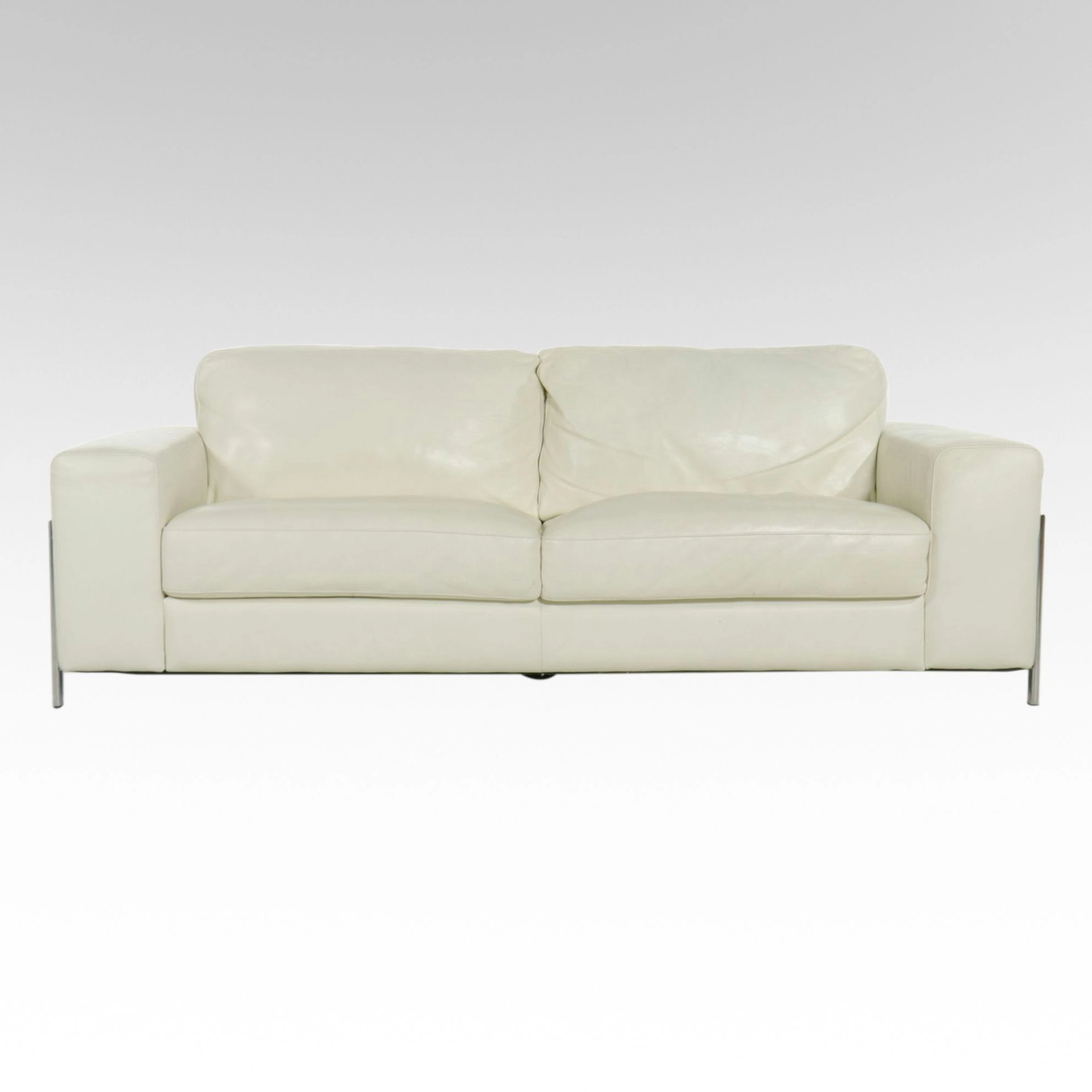 Encore Home Designs Modernist Leather Upholstered Sofa