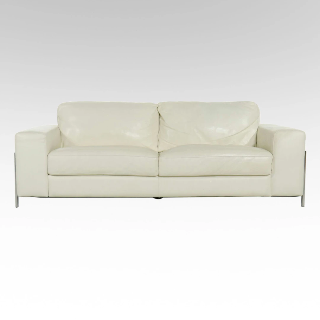 Encore Home Designs Modernist Leather Upholstered Sofa
