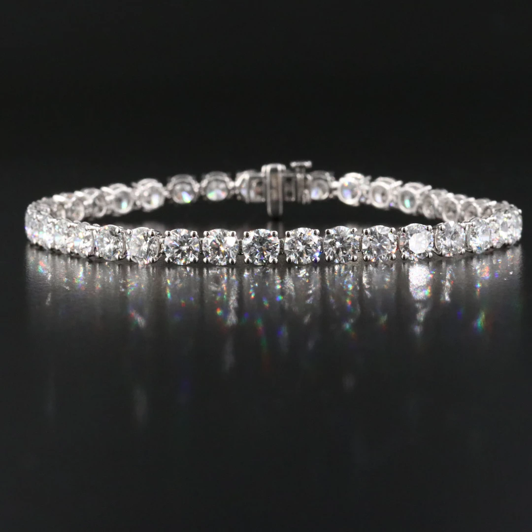 14K 14.90 CTW Lab Grown Diamond Line Bracelet