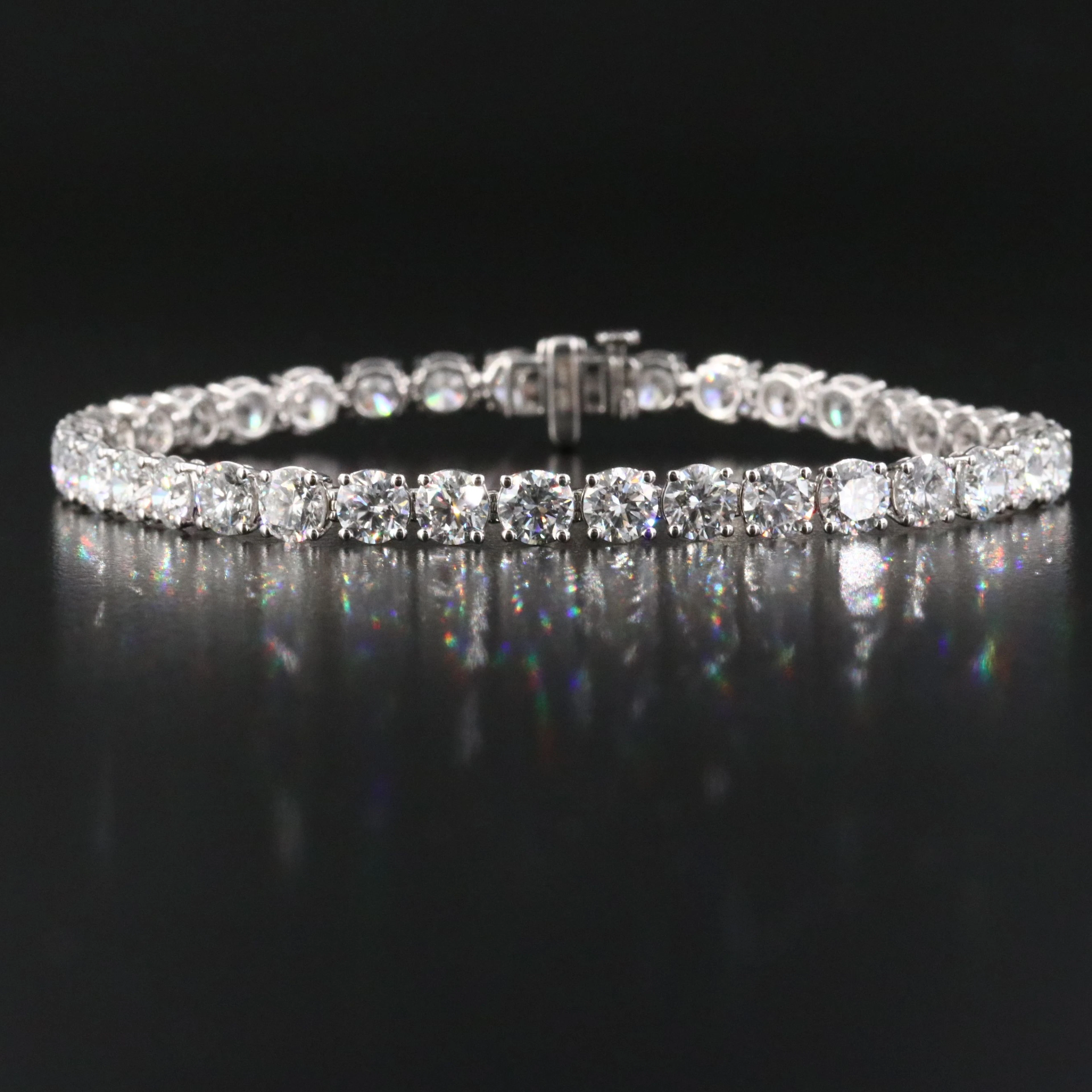 14K 14.90 CTW Lab Grown Diamond Line Bracelet