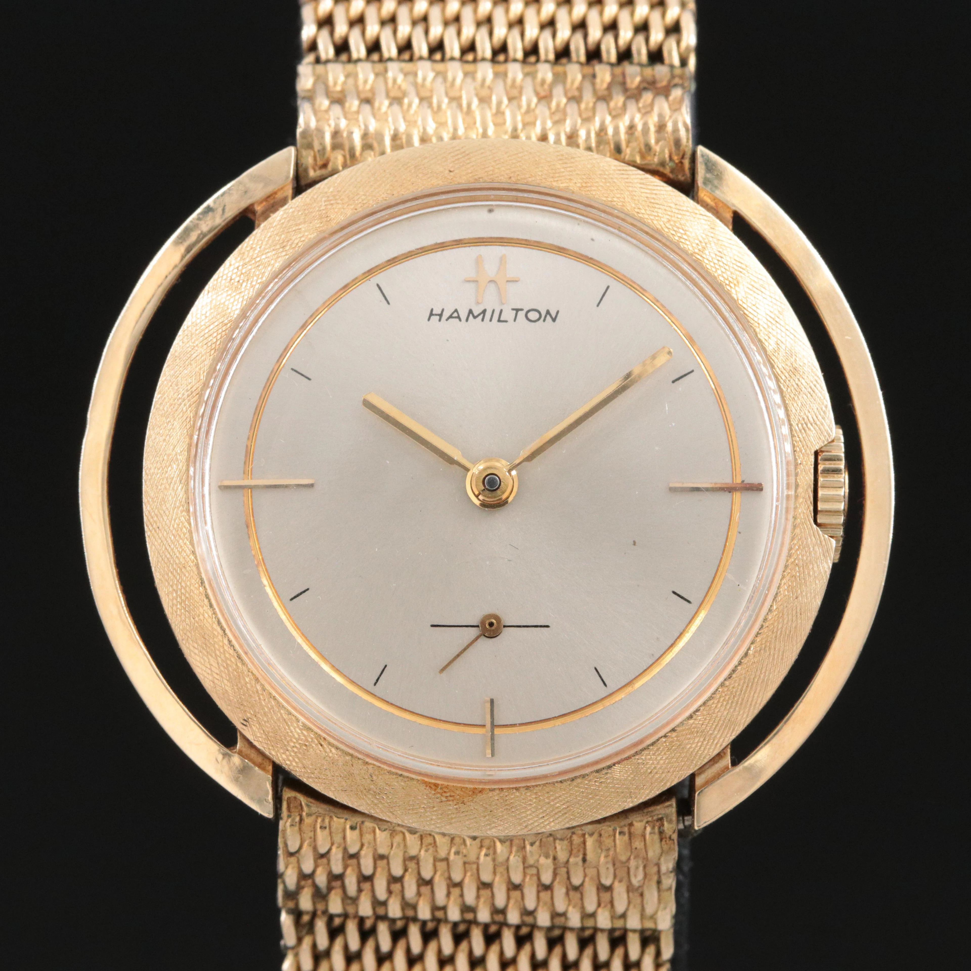 Hamilton 14K Gold Vintage MCM Watch