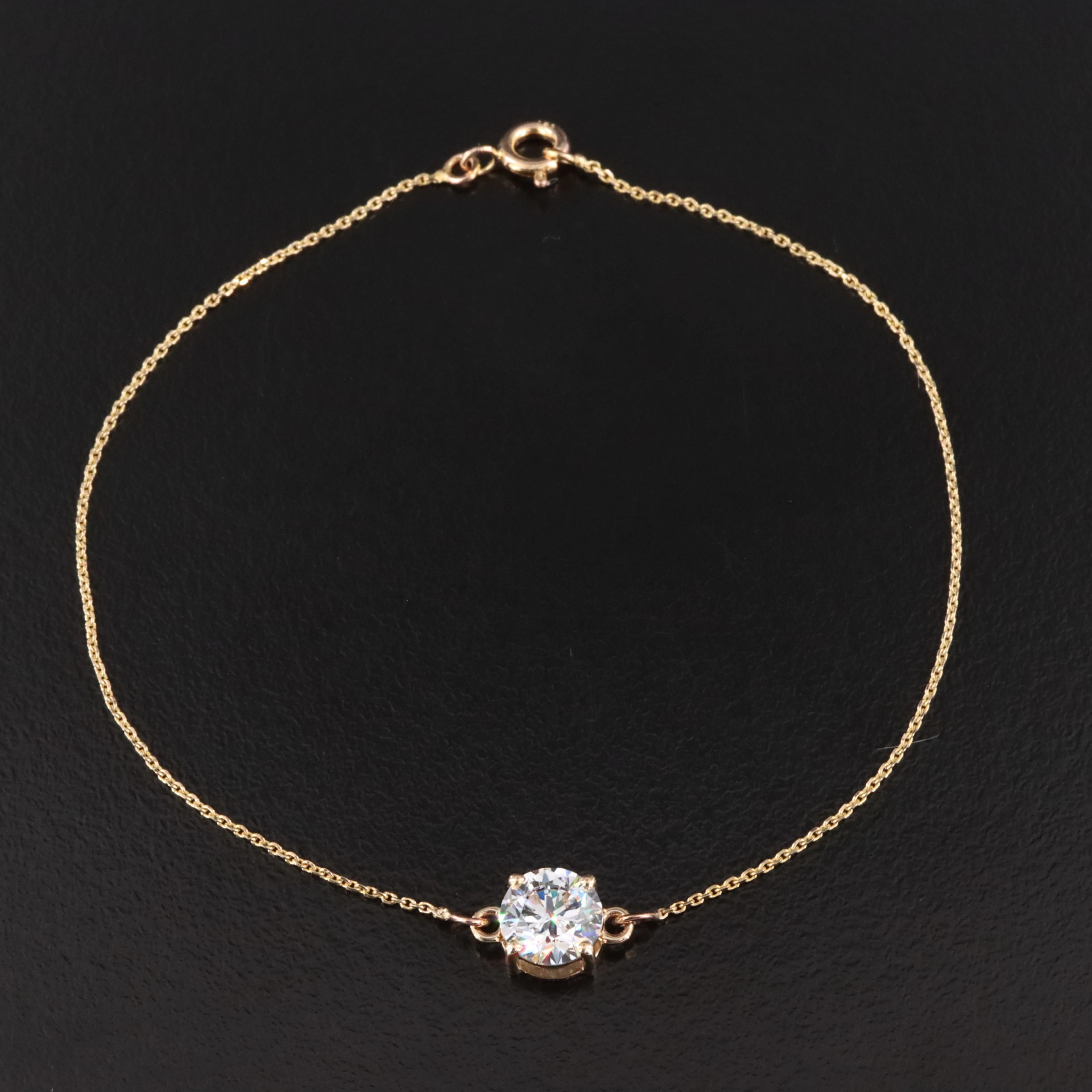 14K 1.14 CT Lab Grown Diamond Bracelet with IGI Report