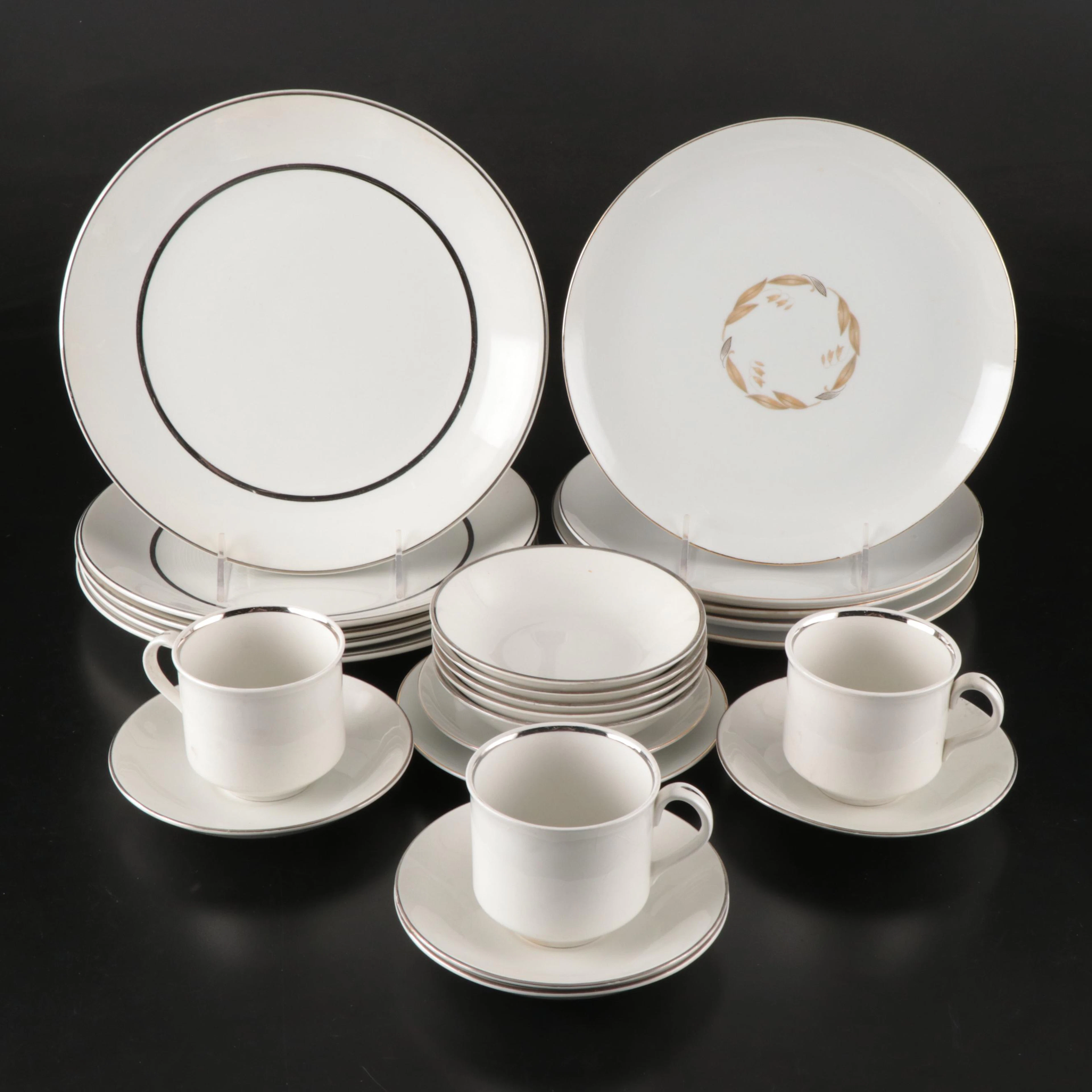 Kaysons "Golden Fantasy" and Salem "Silver Elegance" Dinnerware