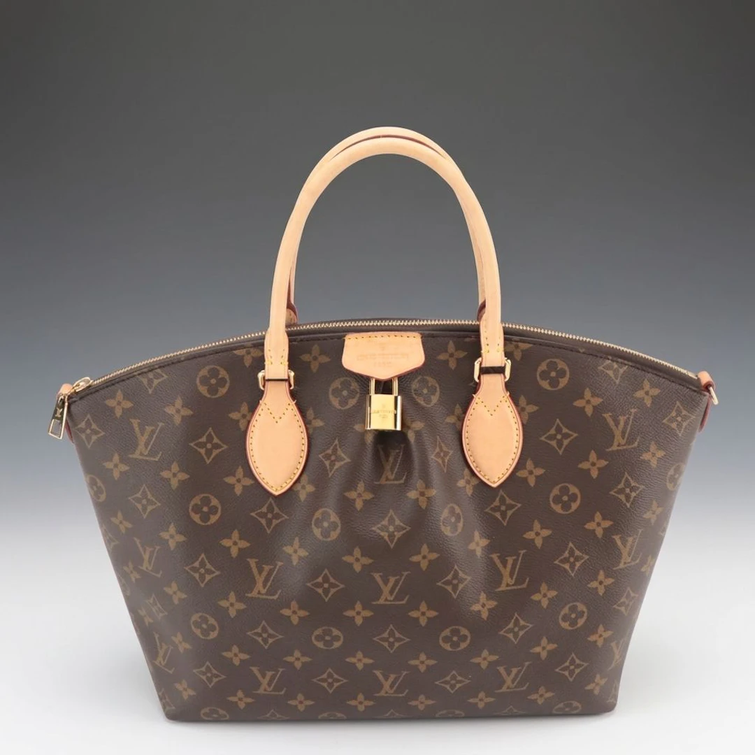 Louis Vuitton Boetie MM NM Two-Way Bag in Monogram Canvas and Vachetta Leather