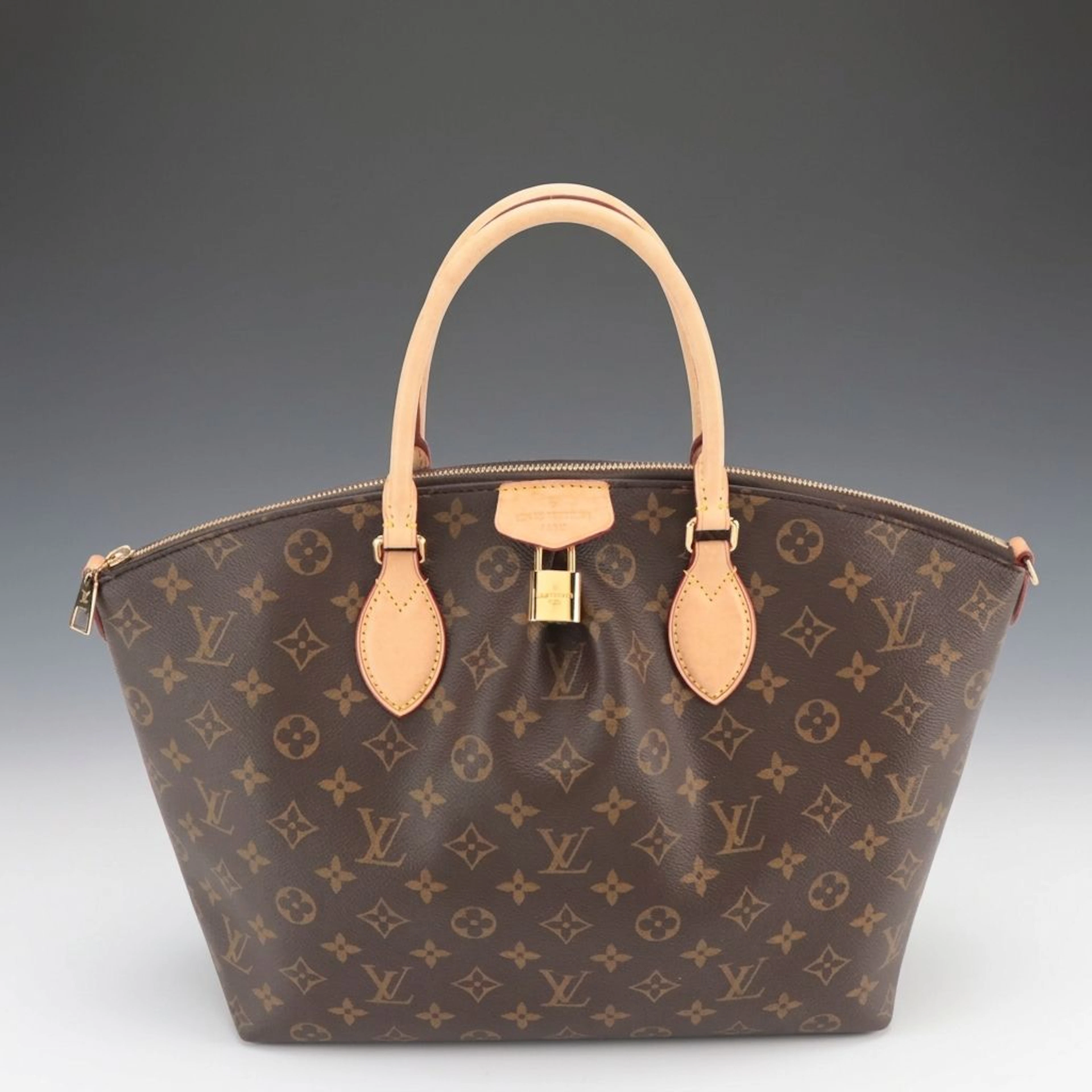 Louis Vuitton Boetie MM NM Two-Way Bag in Monogram Canvas and Vachetta Leather