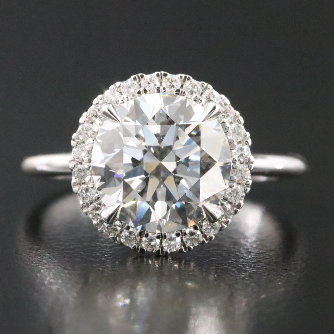 14K 3.18 CTW Lab Grown Diamond Ring with Online IGI Report