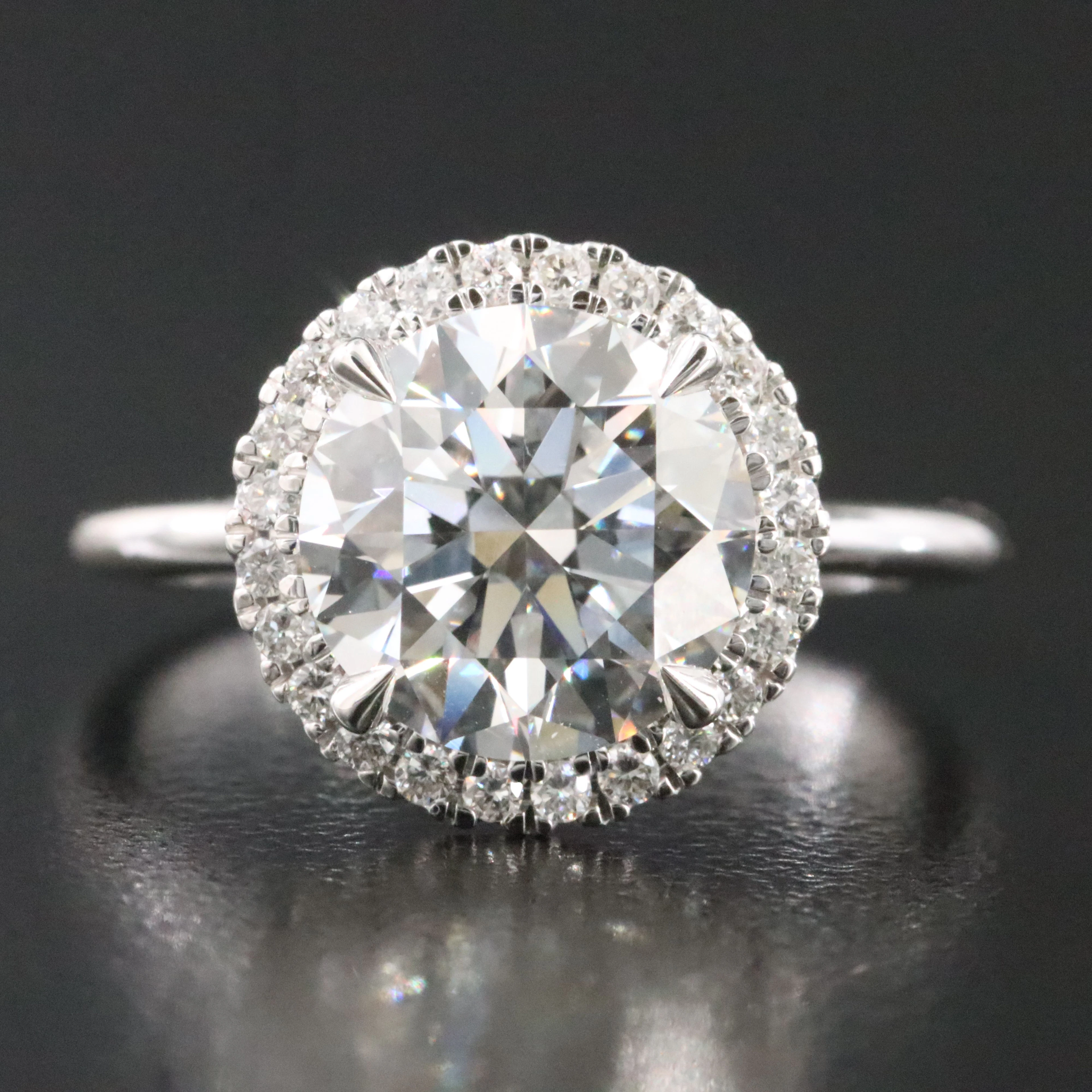 14K 3.18 CTW Lab Grown Diamond Ring with Online IGI Report