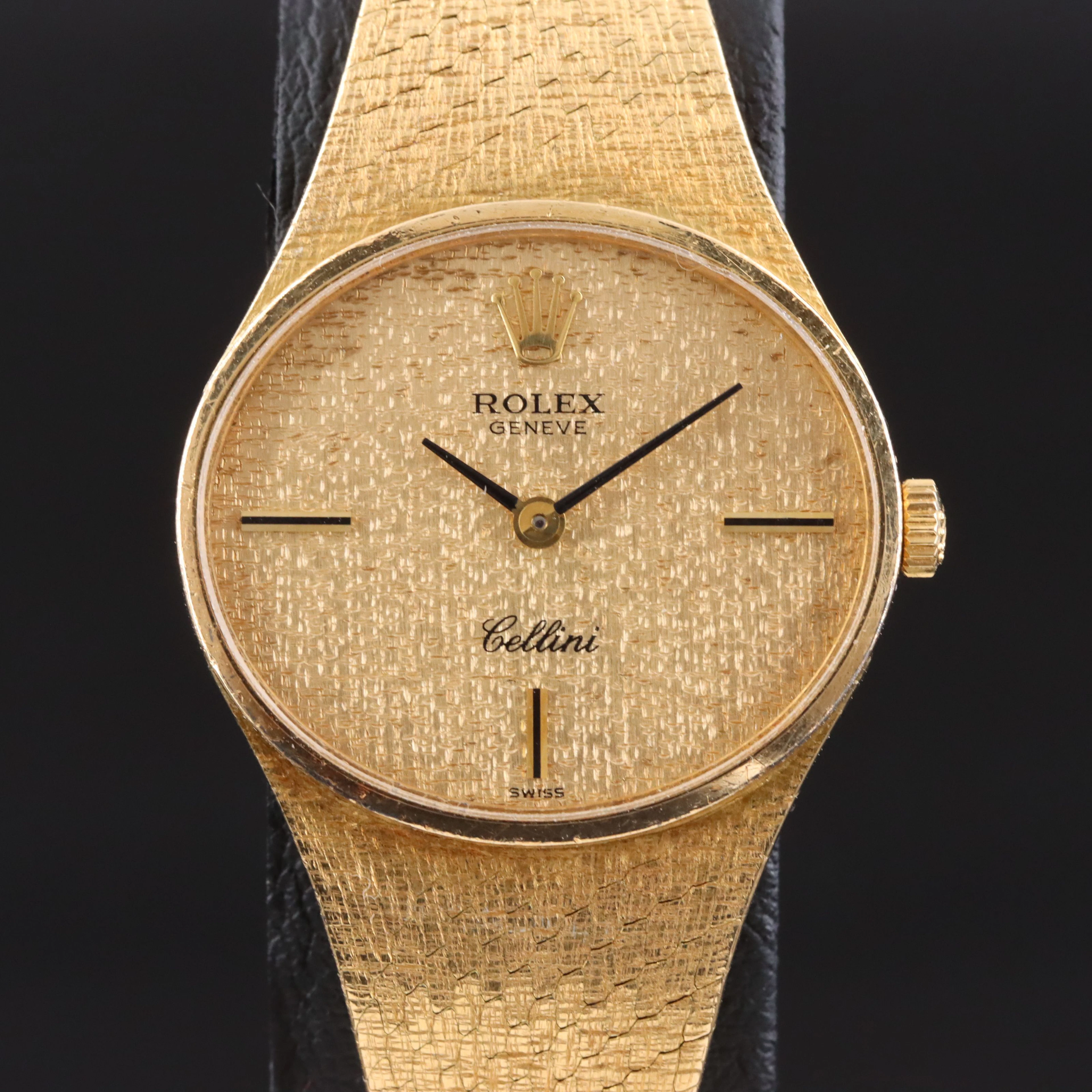 18K Rolex Cellini Manual Wind Vintage Watch