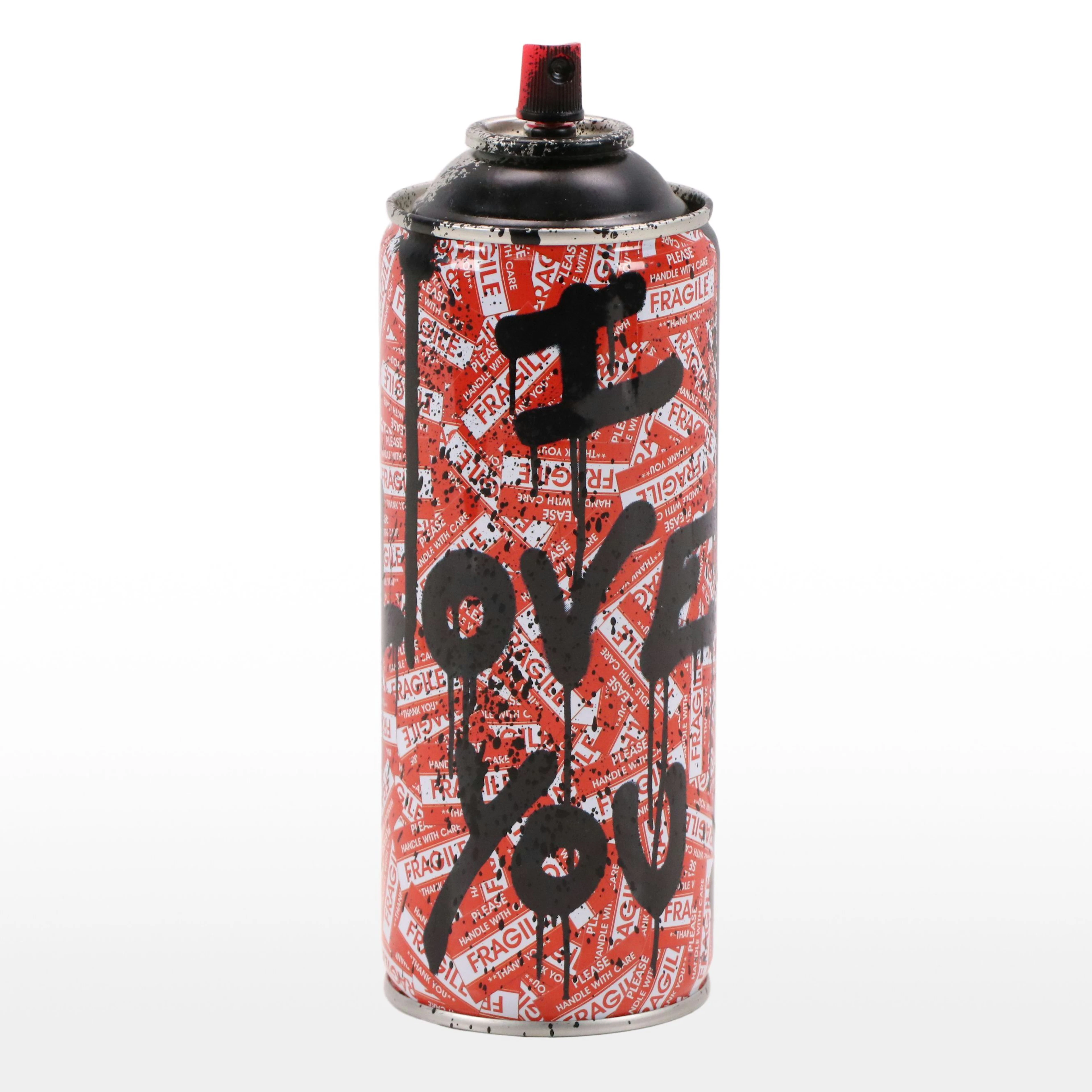 Mr. Brainwash Spray Paint Can "I Love You," 2017