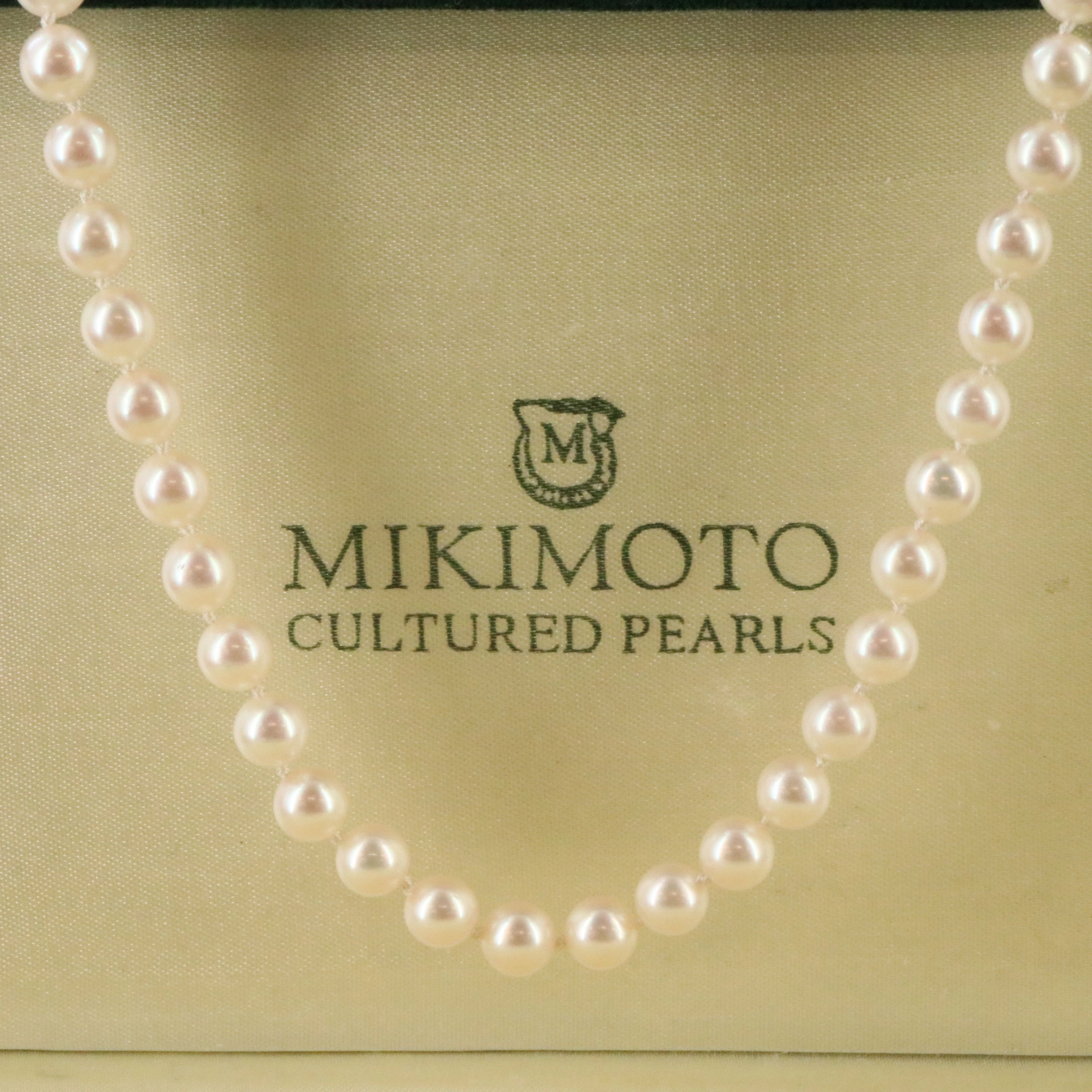Mikimoto Pearl Matinee Length Necklace with Sterling Clasp