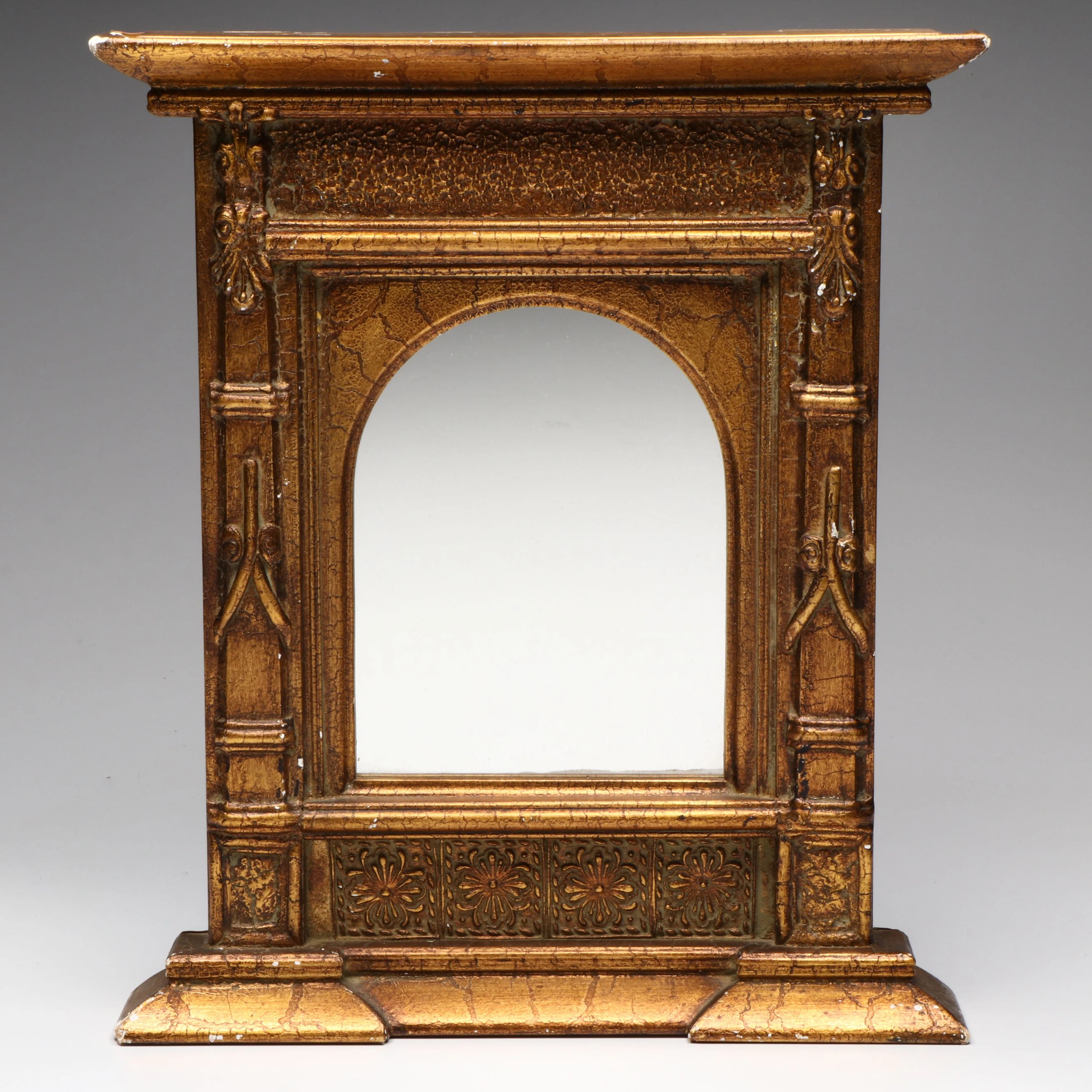 Renaissance Style Gilt Finish Wall Mirror
