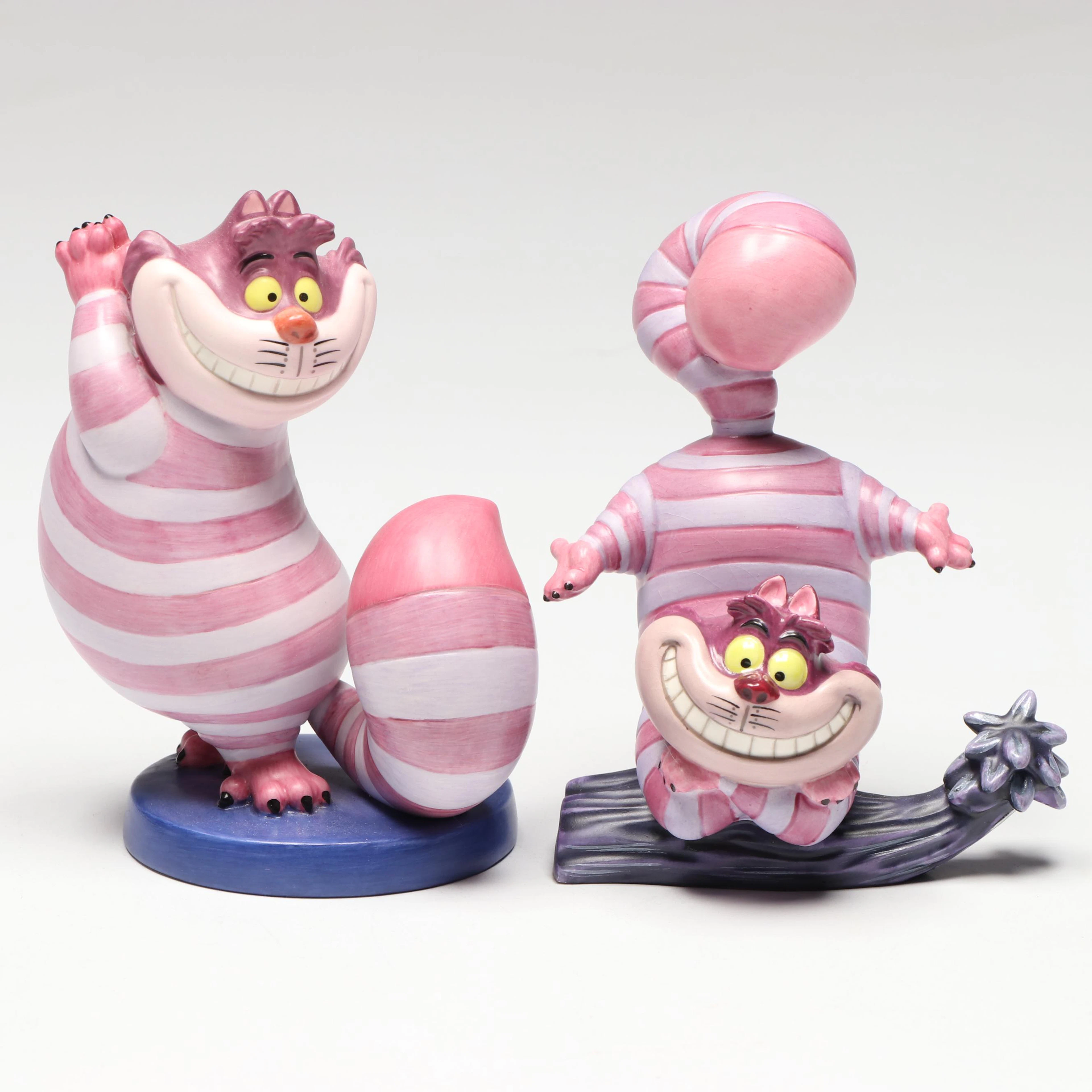Disney Alice in Wonderland "Surreal Smile" and "Twas Brillig" Porcelain Figures