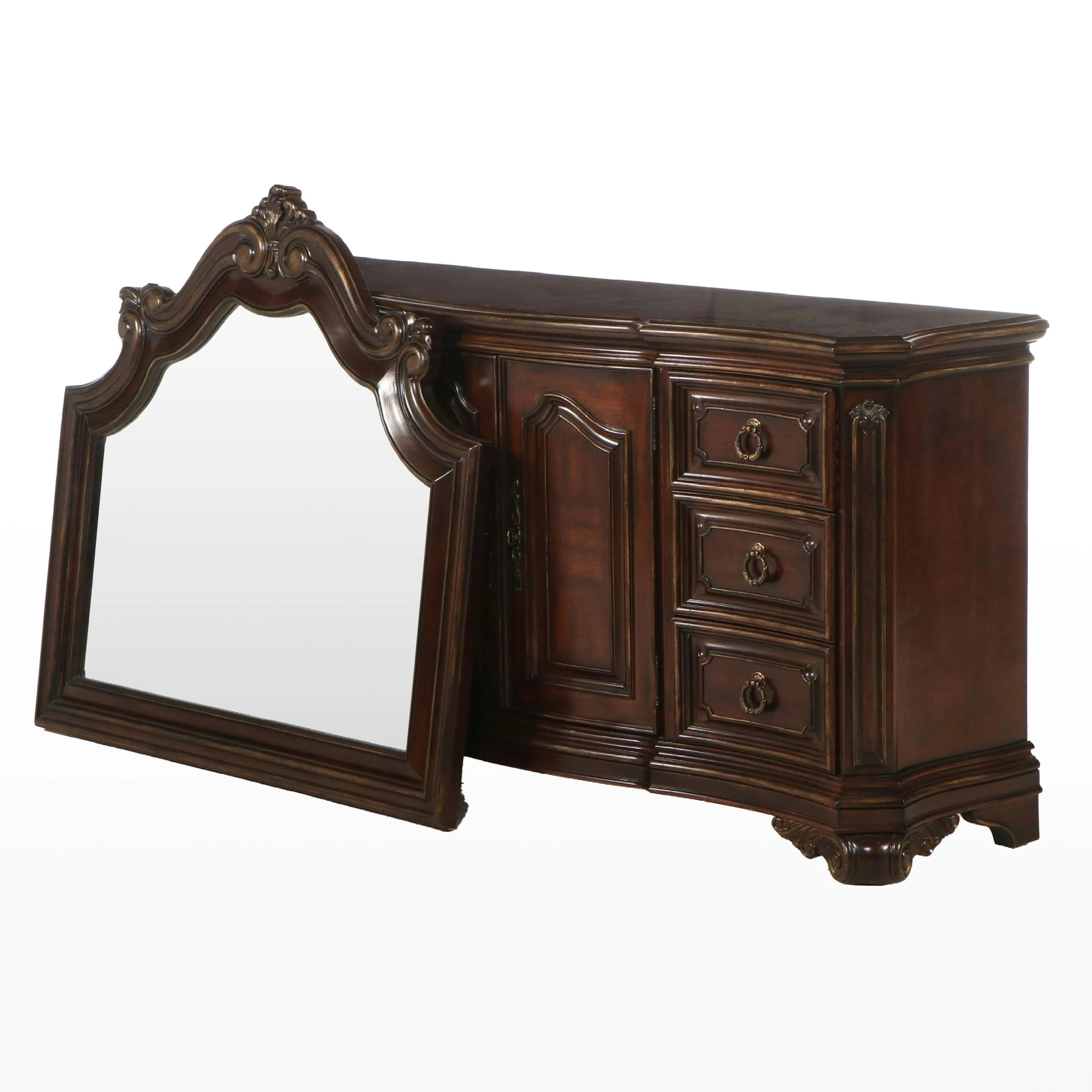 A.R.T. Furniture Baroque Style Dresser with Mirror