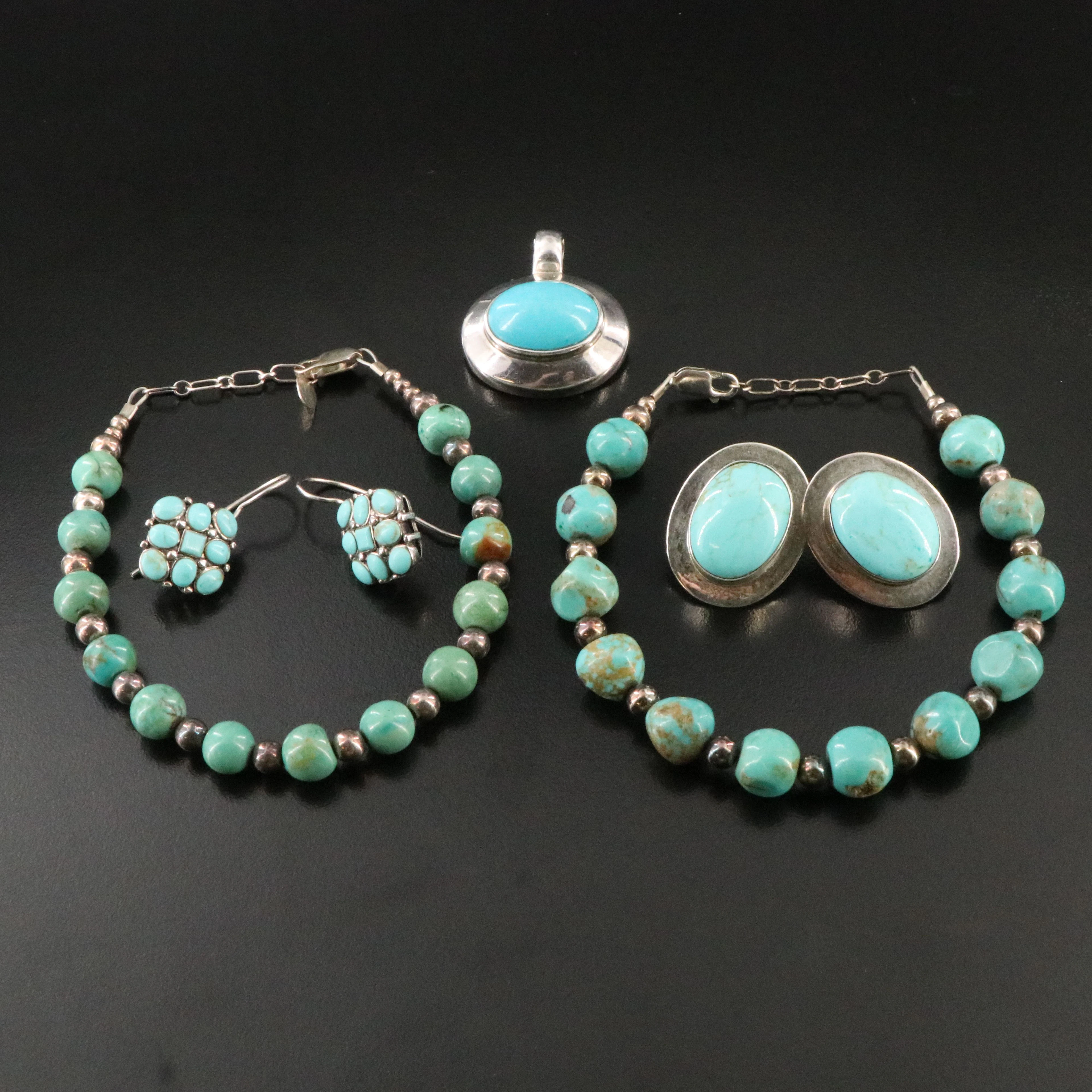Sterling Magnesite and Turquoise Jewelry Featuring Carolyn Pollack for Relios