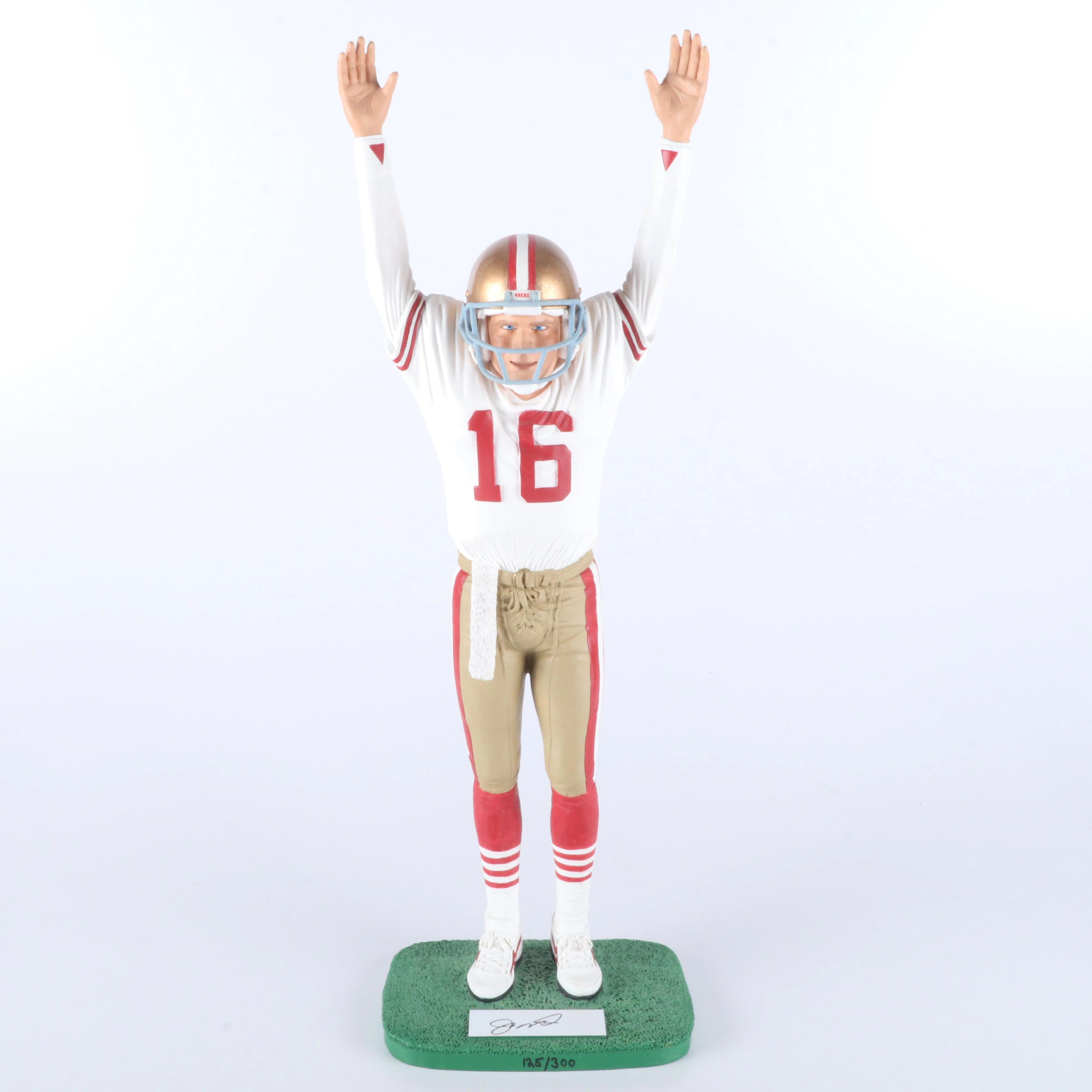 Joe Montana Signed San Francisco 49ers Limited Edition Figurine