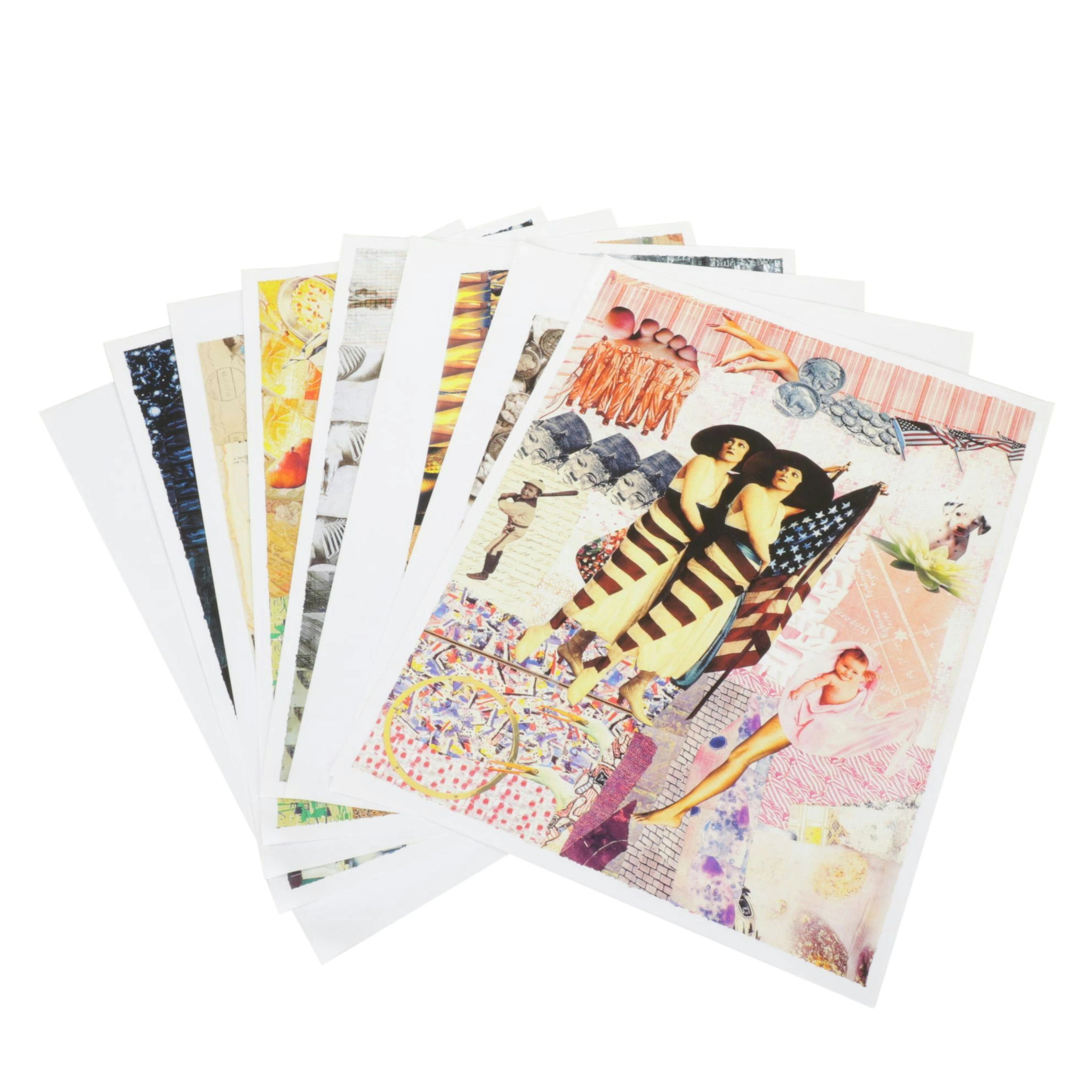 Uncommon Discoveries: Giclee Digital Collage Posters with Abstracted Figures