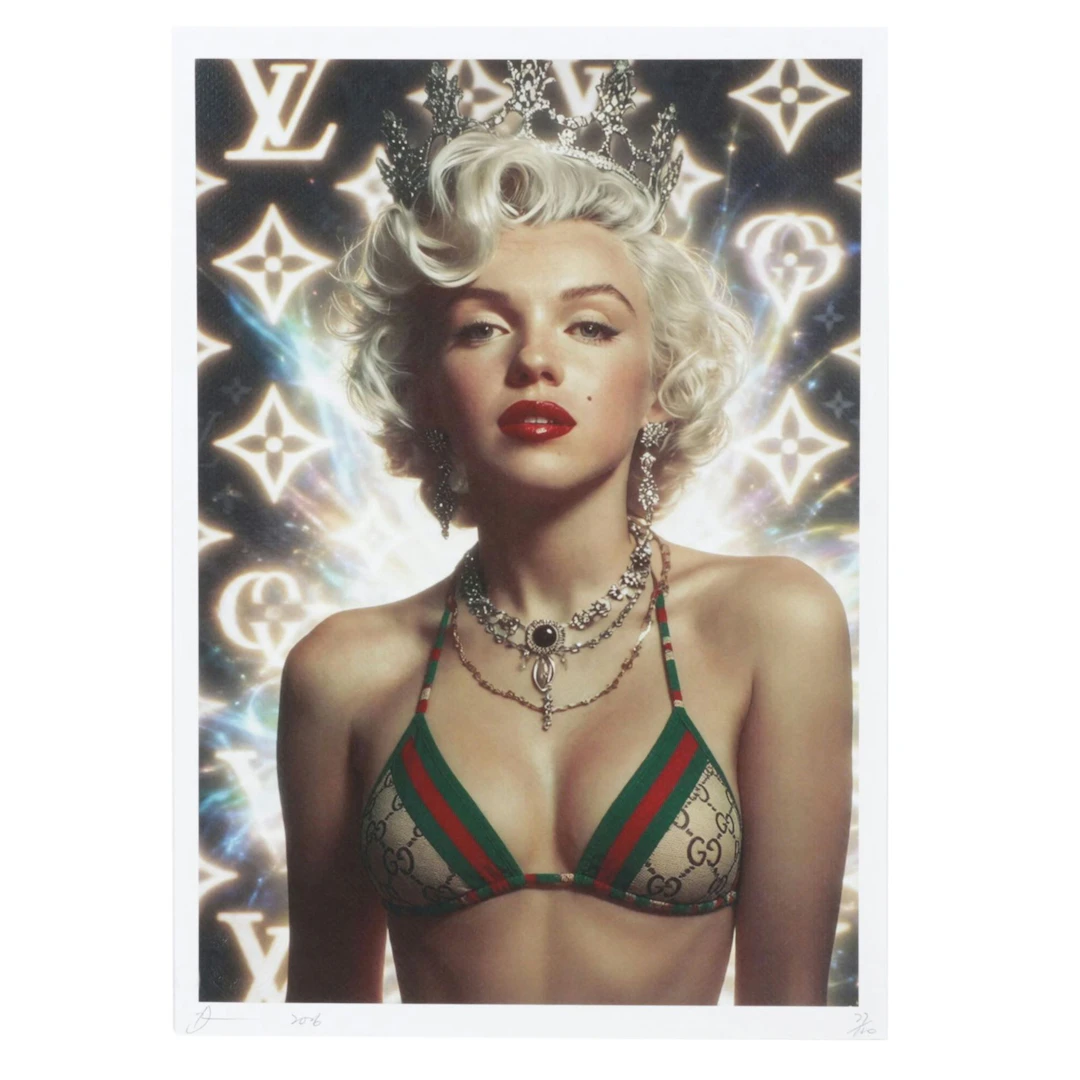 Death NYC Pop Art Graphic Print Homage to Marilyn Monroe x Gucci, 2026