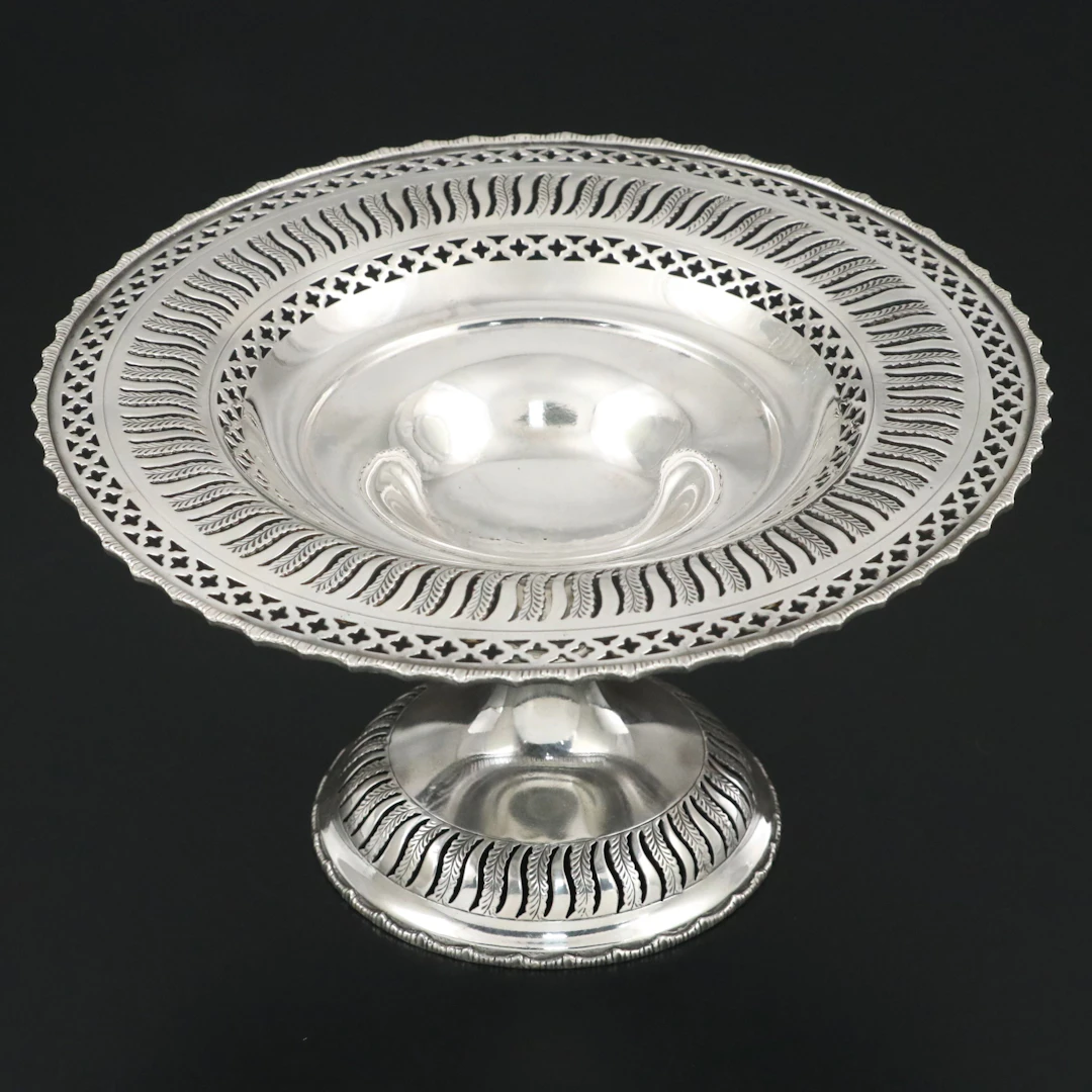 William B. Durgin Sterling Silver Pierced Tazza
