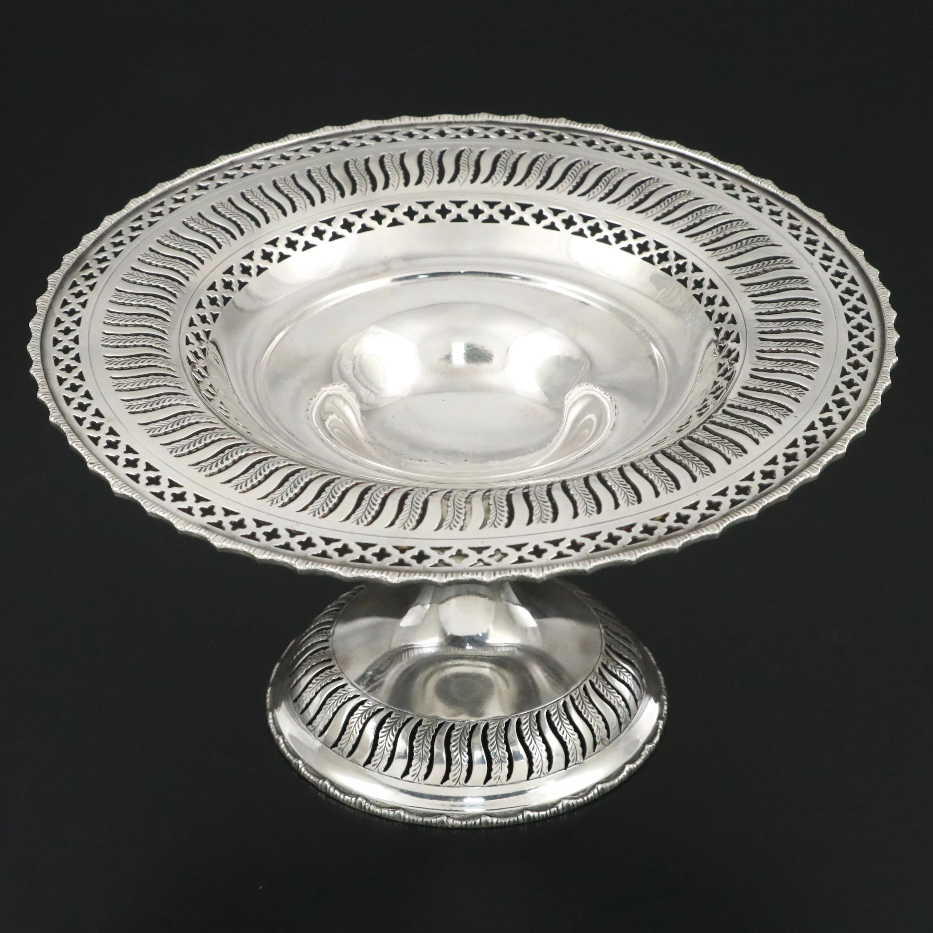 William B. Durgin Sterling Silver Pierced Tazza