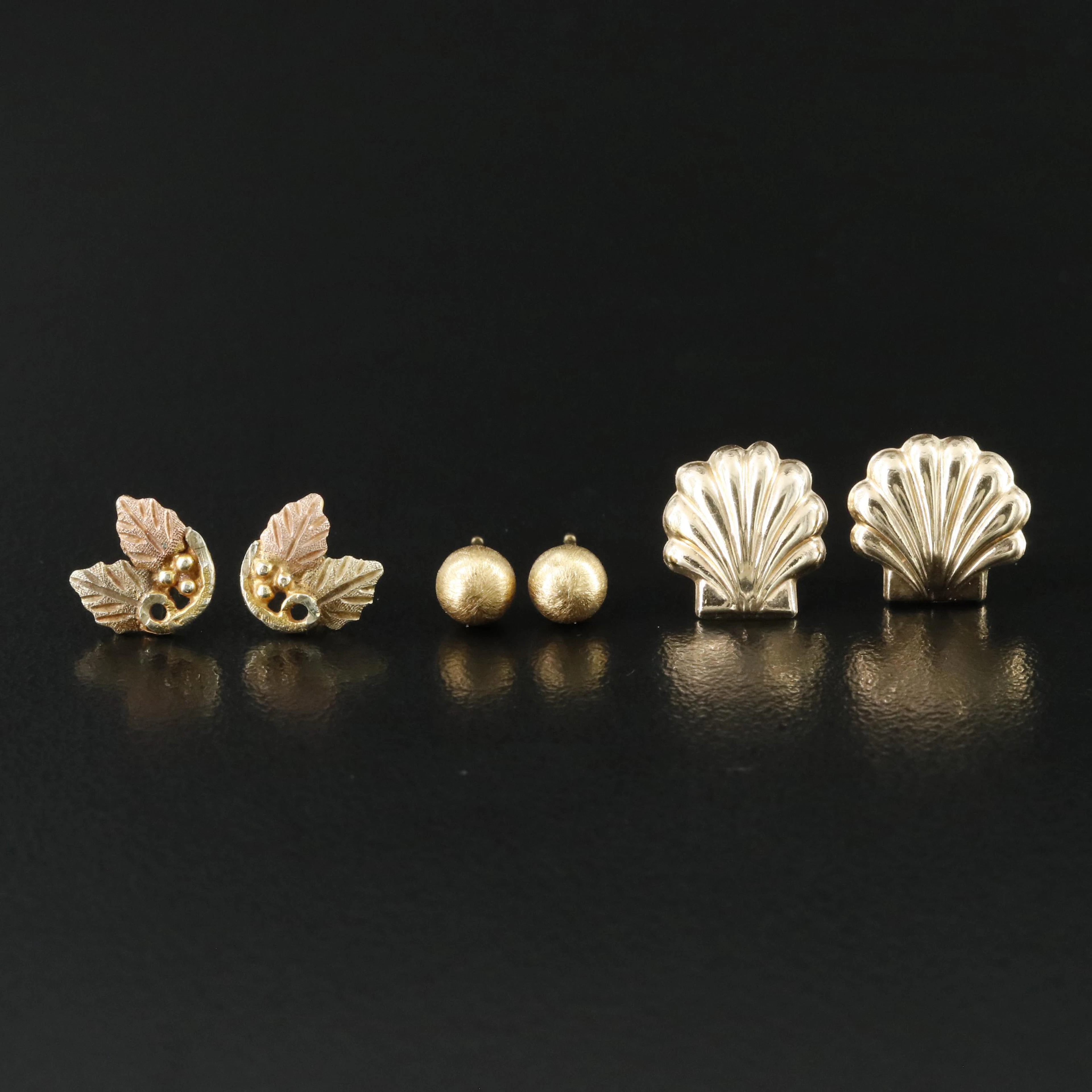 10K and 14K Earring Collection Featuring Mt. Rushmore Jewelry Black Hills Gold