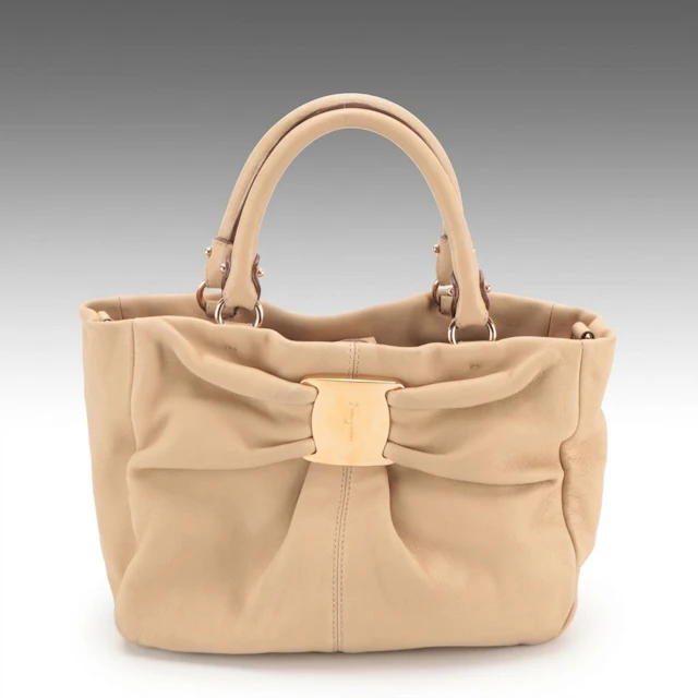 Salvatore Ferragamo Vara Ribbon Leather Two-Way Bag
